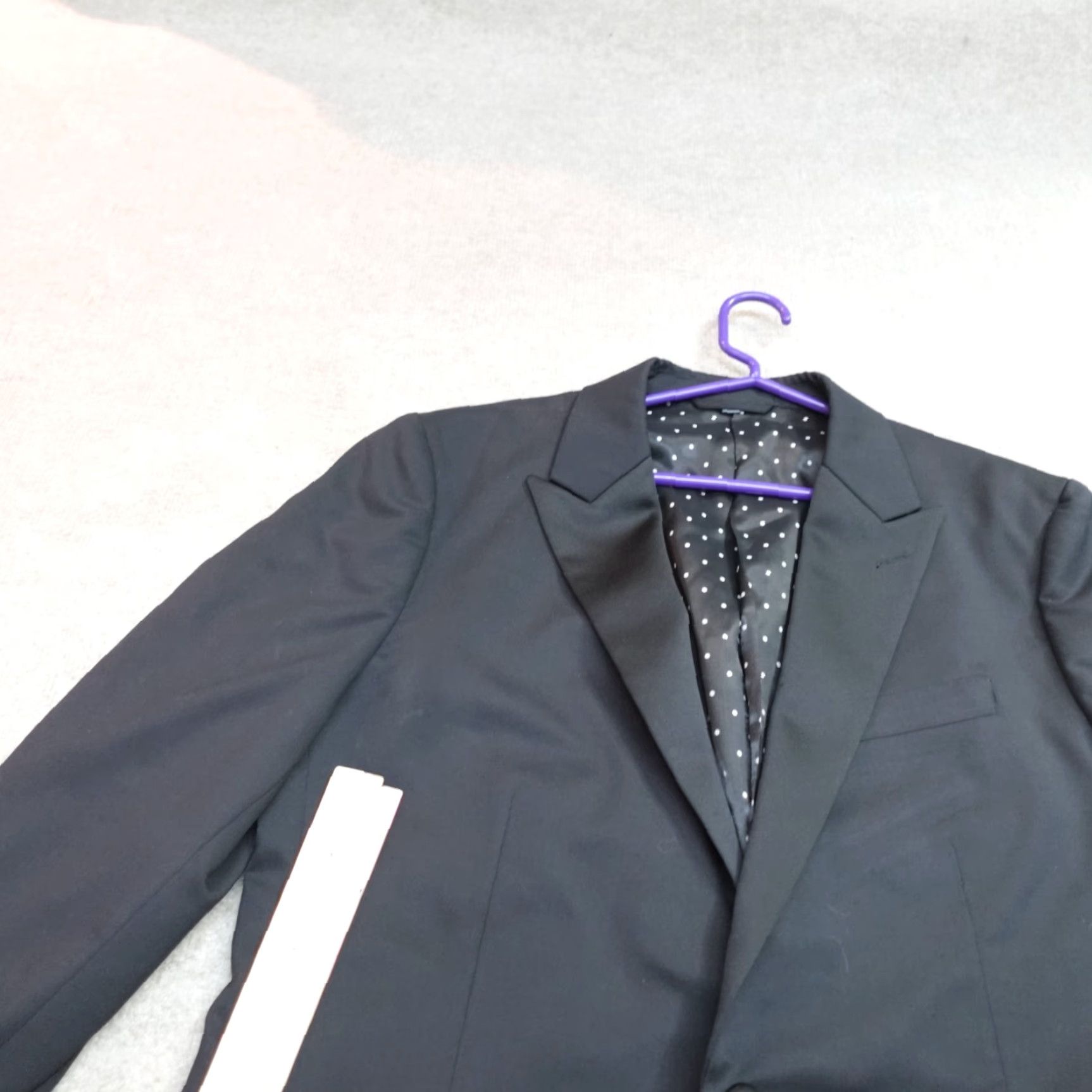 Bonobos Bonobos Blazer 42R Black Wool Slim Fit Tuxedo Jacket One-Button Notch Lapel Men Regular Jacket Coat BLAZER Size 42R - 6 Thumbnail