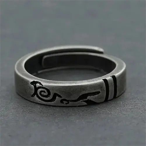 High Sport × Ring Of Fire Vintage Adjustable Retro S925 Male Index Finger Ring Size ONE SIZE - 1 Thumbnail