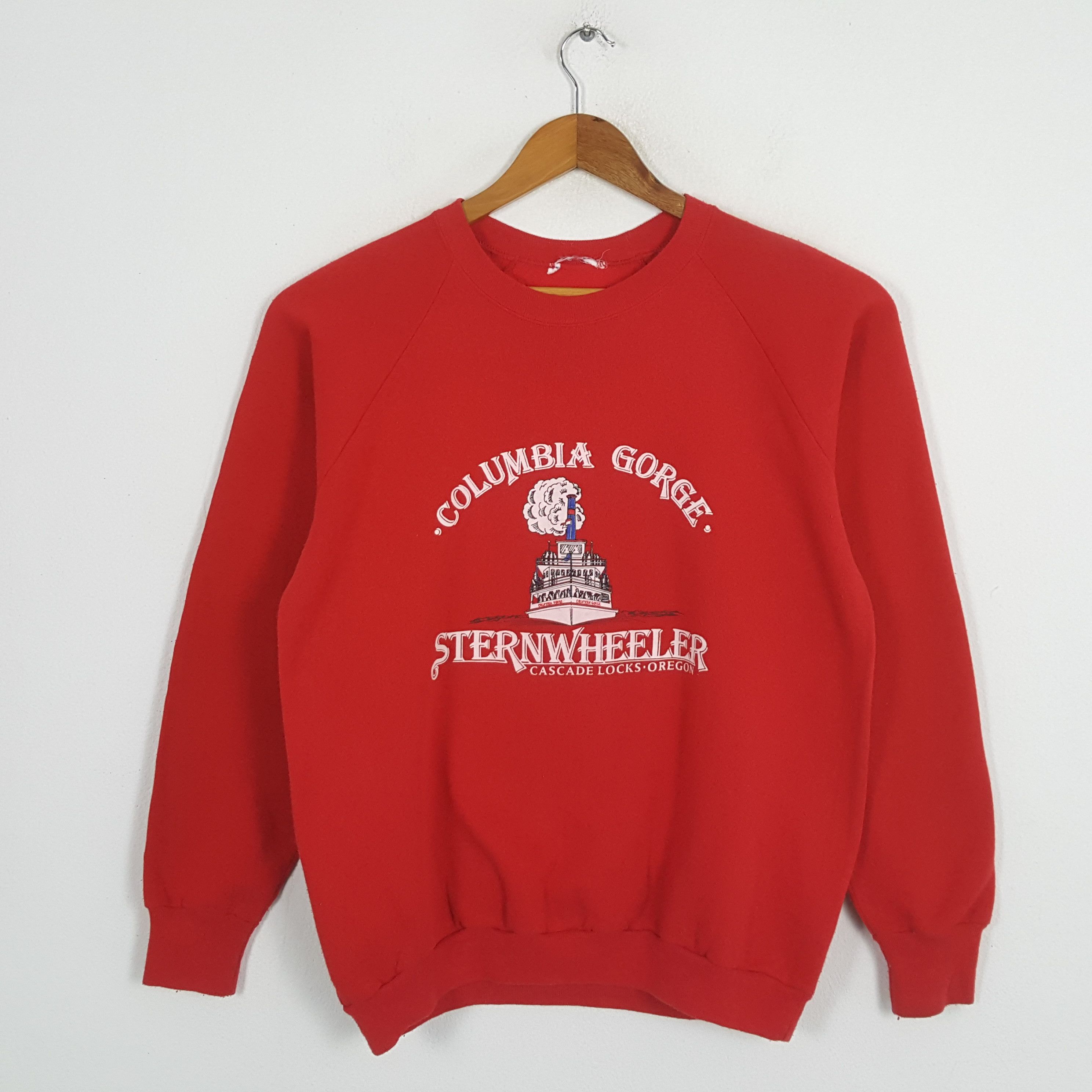 Columbia × Vintage Vintage COLUMBIA GORGE STERNWHEELER Streetwear Sweatshirt Size US M / EU 48-50 / 2 - 1 Thumbnail