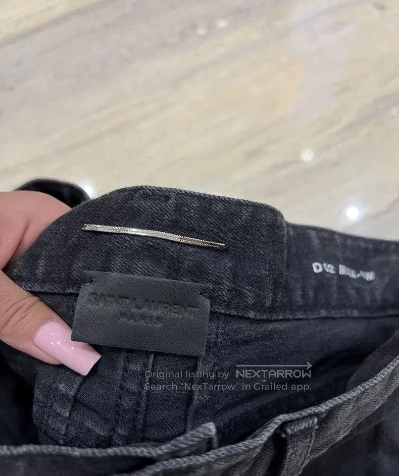 YSL Men's Distressed Denim Jeans.