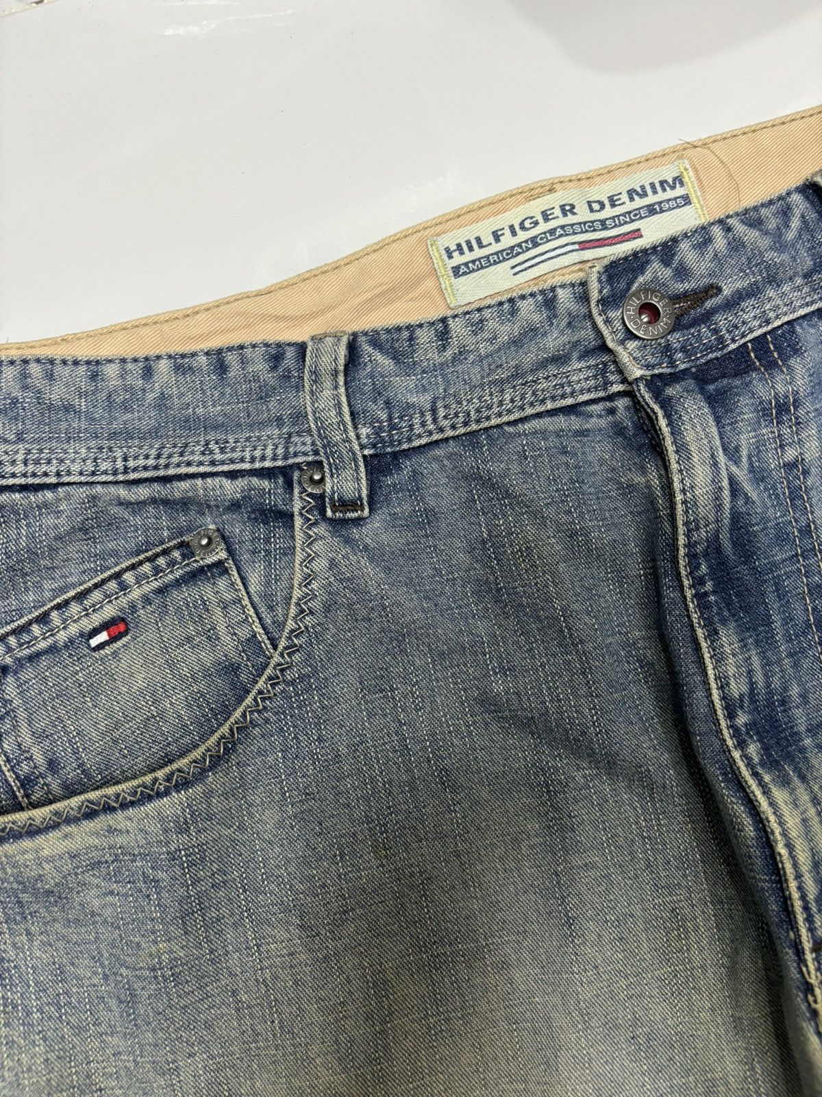 JNCO × Tommy Hilfiger 🔥TOMMY HILFIGER JNCO VIBES BAGGY JEANS DISTRESSED Size US 34 / EU 50 - 8 Thumbnail