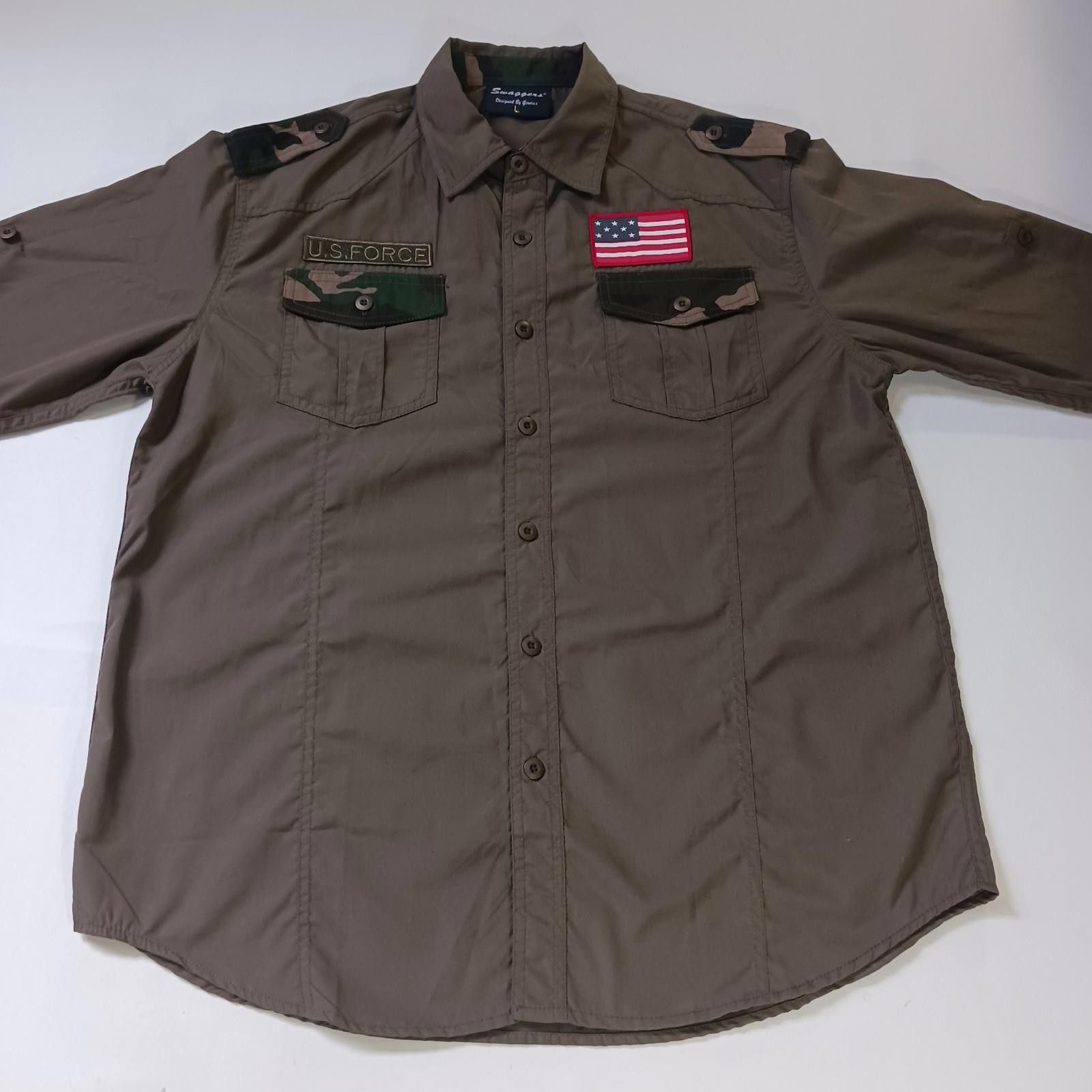Swagger Swaggers designed by Genesis Men's XL Button Up Green Shirt Size US L / EU 52-54 / 3 - 10 Thumbnail
