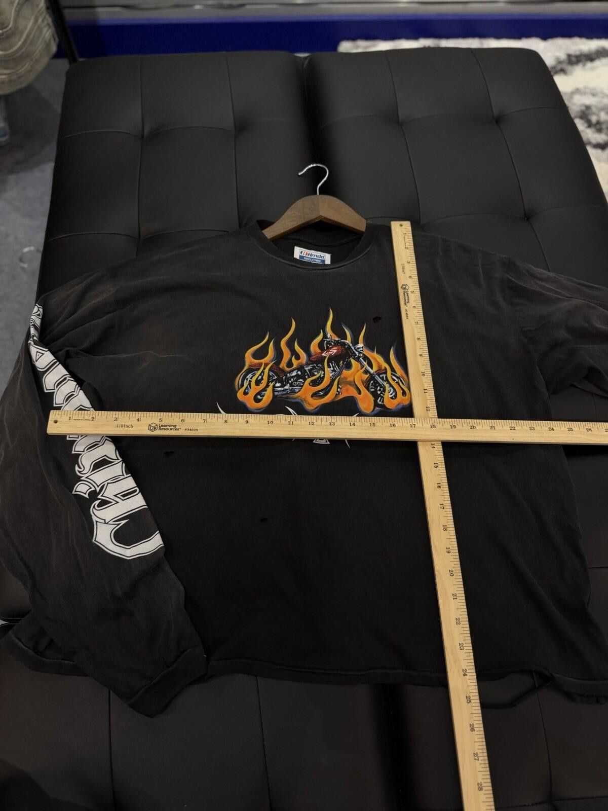 HMDD HMDD Biker Washed Black Longsleeve T-Shirt Size (Medium) Size US M / EU 48-50 / 2 - 10 Thumbnail