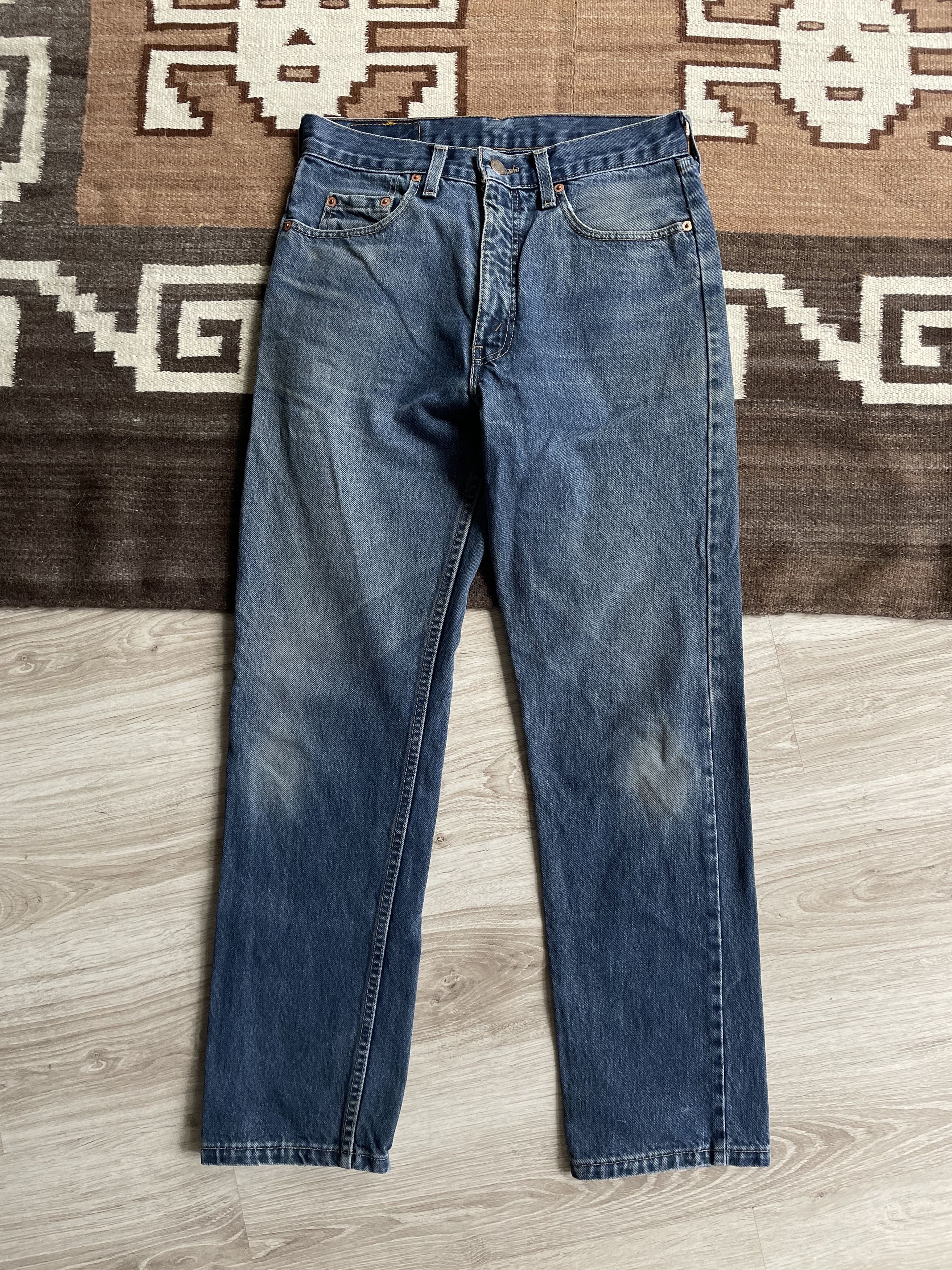 Jean Levis 615 Vintage 90s UK Made Denim Jeans 6861AC Size US 30 / EU 46 - 4 Thumbnail