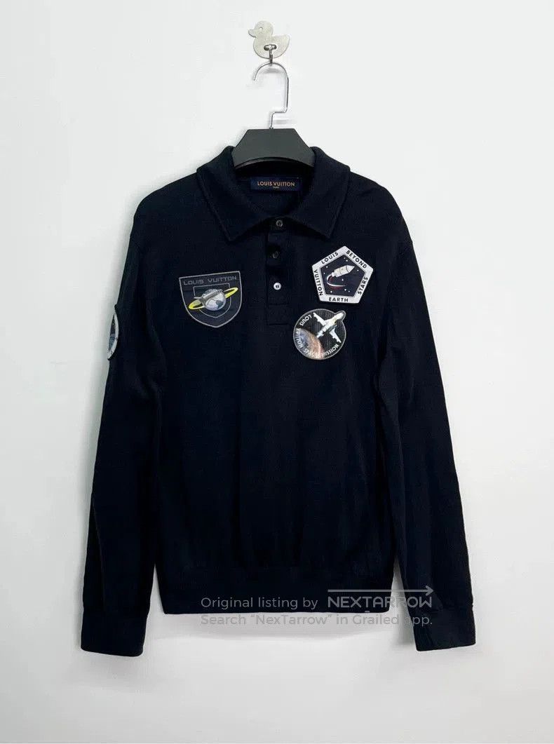Louis Vuitton Louis Vuitton Astronaut Embroidered Polo Sweater. Size US M / EU 48-50 / 2 - 1 Thumbnail