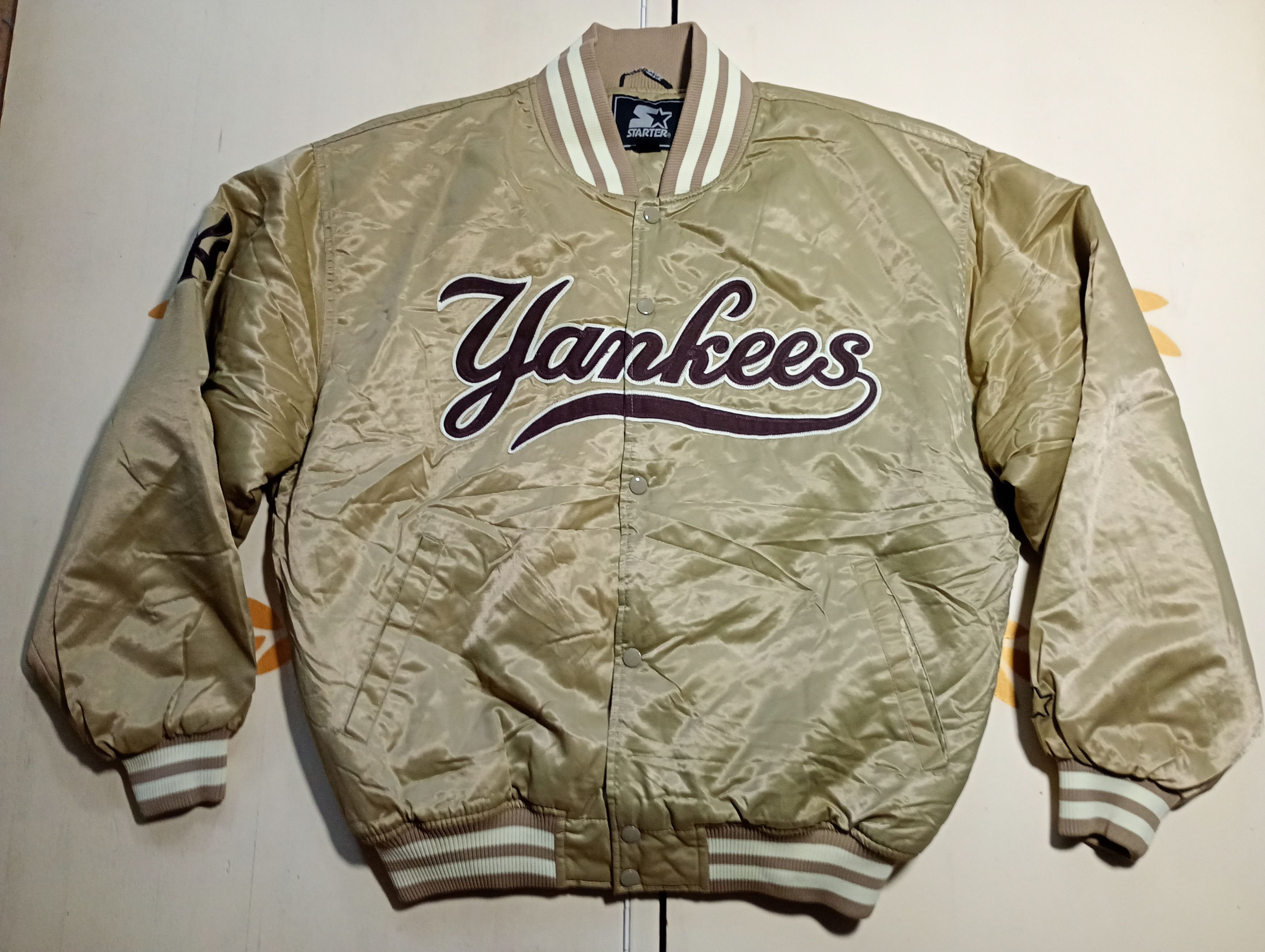 Starter New York Yankees Starter Bomber Jacket 90's Size US L / EU 52-54 / 3 - 2 Thumbnail