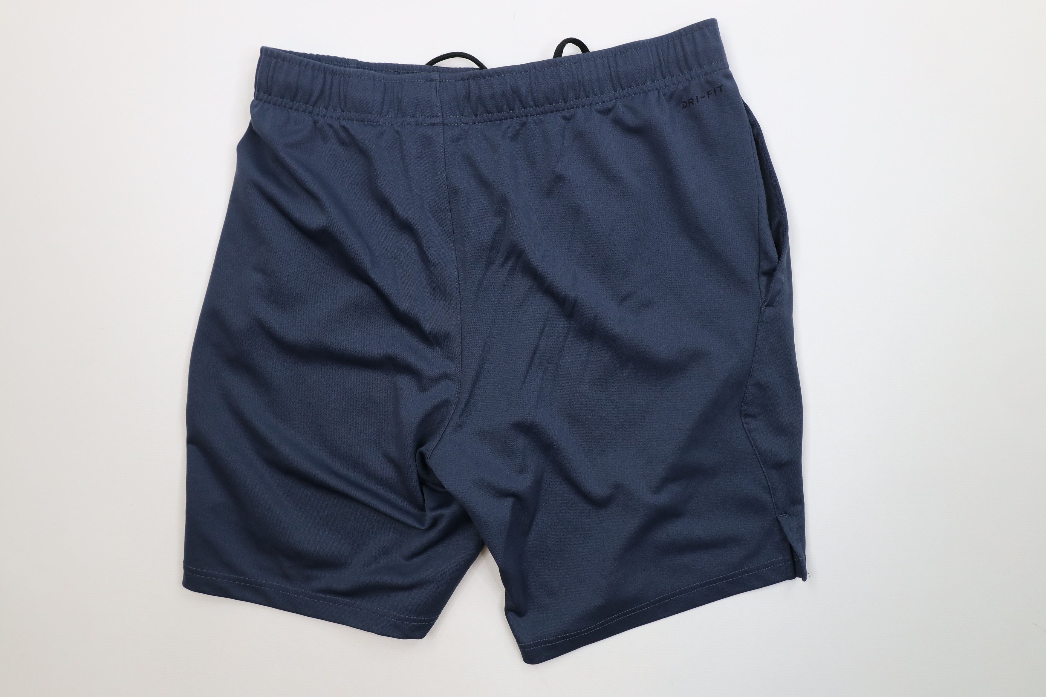 Nike Vintage Y2K Nike Big Swoosh Knit Training Shorts Steel Blue Size US 34 / EU 50 - 8 Thumbnail