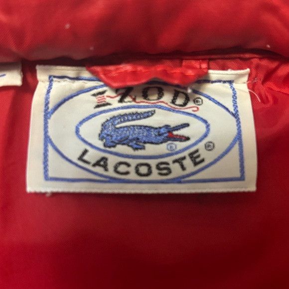 Izod Vtg IZOD LACOSTE Red/Blue Half Zip Windbreaker Jacket Hood Size US L / EU 52-54 / 3 - 8 Thumbnail