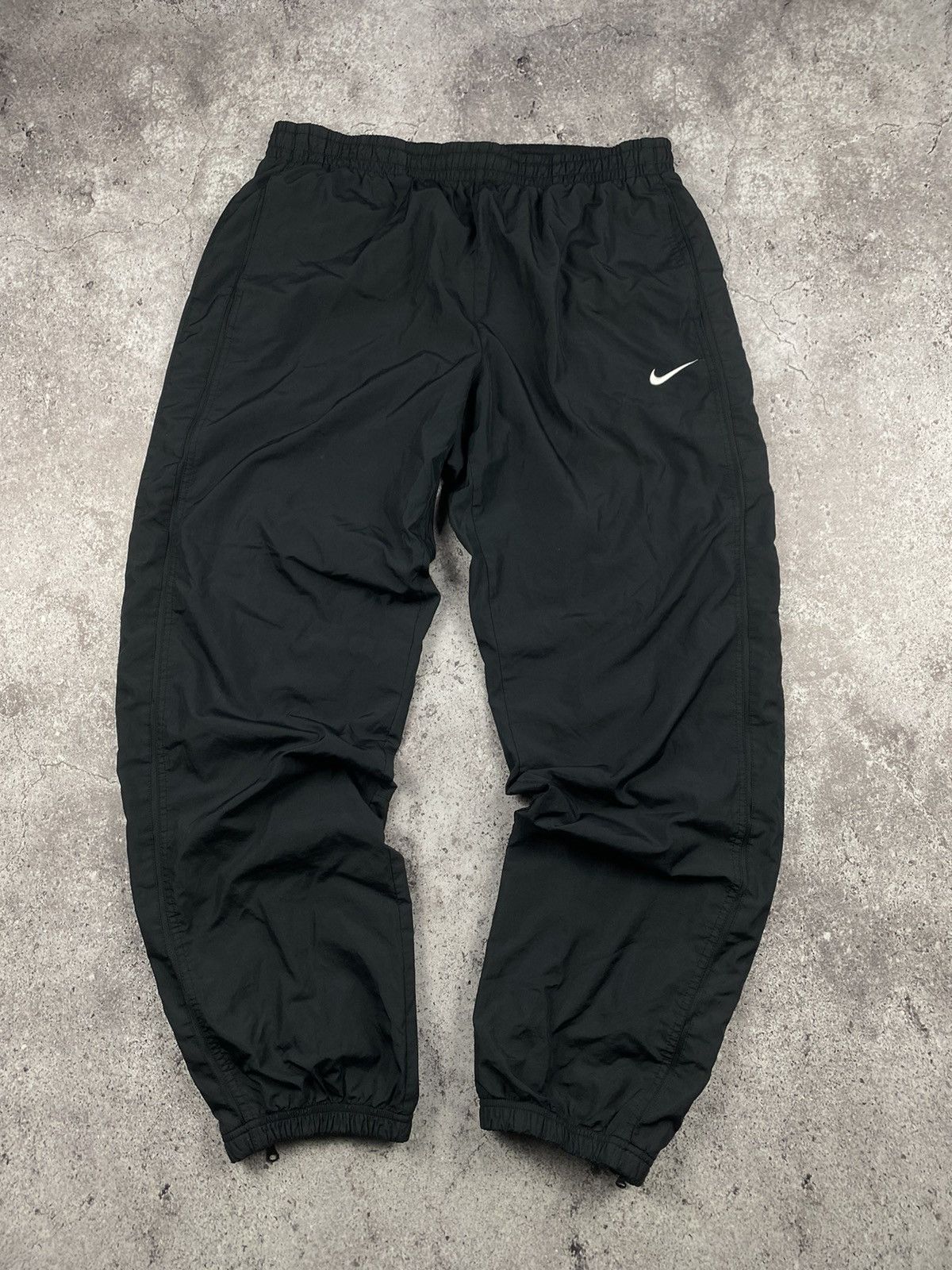 Nike × Vintage 🔥90’S NIKE NYLON BAGGY TRACK RETRO PANTS GORPCORE DRILL Y2K Size US 36 / EU 52 - 1 Thumbnail