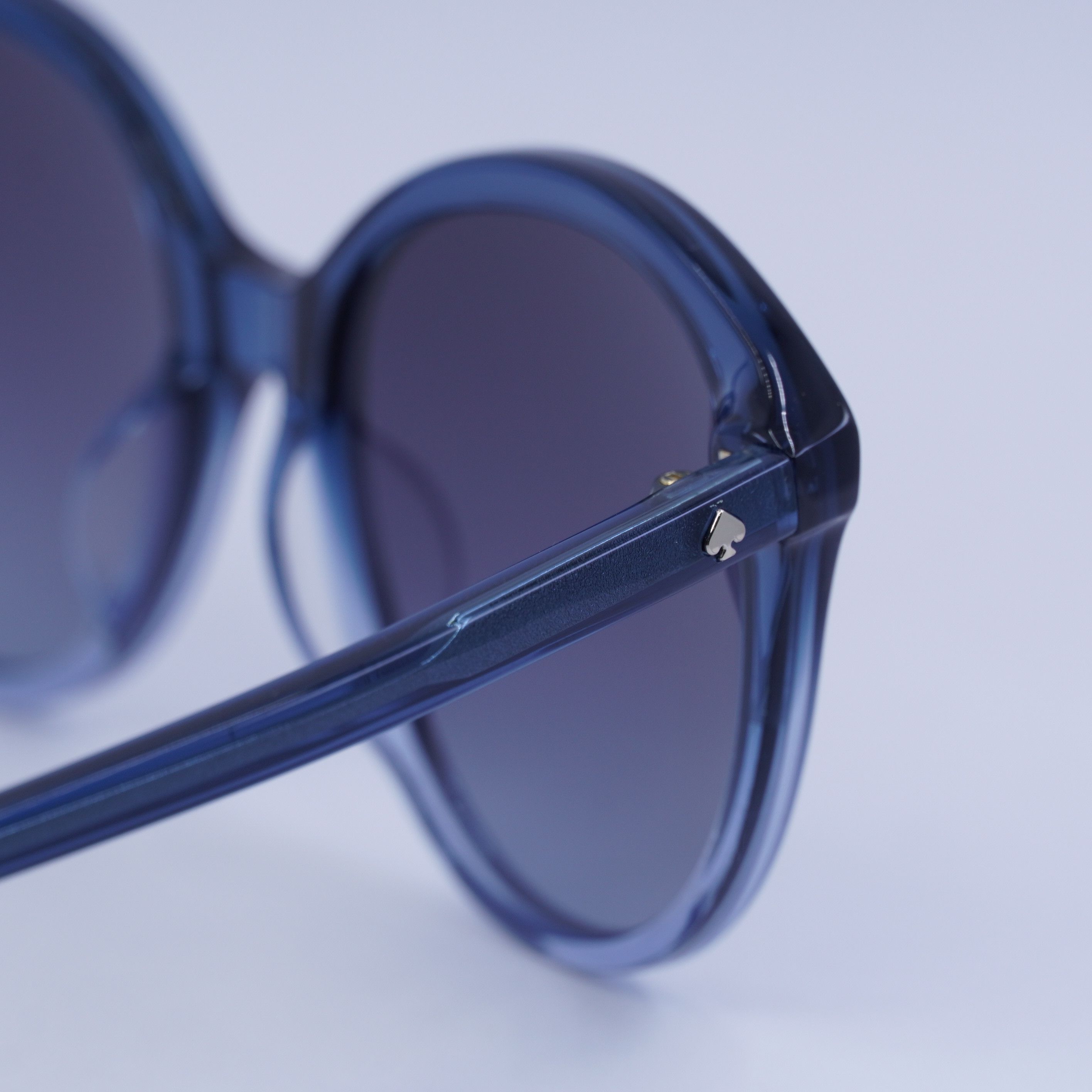 Kate Spade Kate Spade BRIA/G/S 0WTA 9O Sunglasses Blue Round Frame Size ONE SIZE - 4 Thumbnail