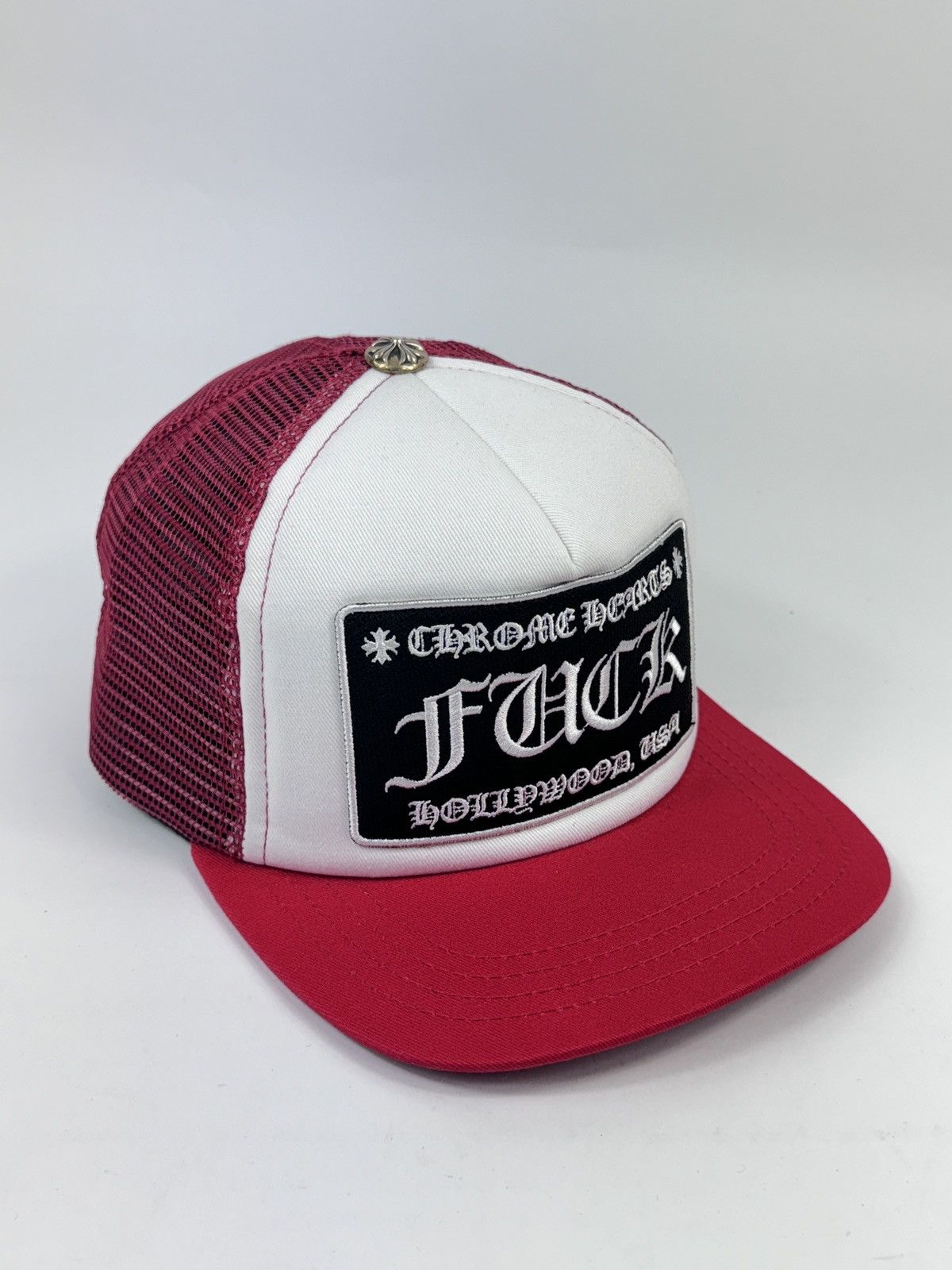 Chrome Hearts F*** LOGO RED TRUCKER CAP ‼️RARE‼️ Size ONE SIZE - 3 Thumbnail