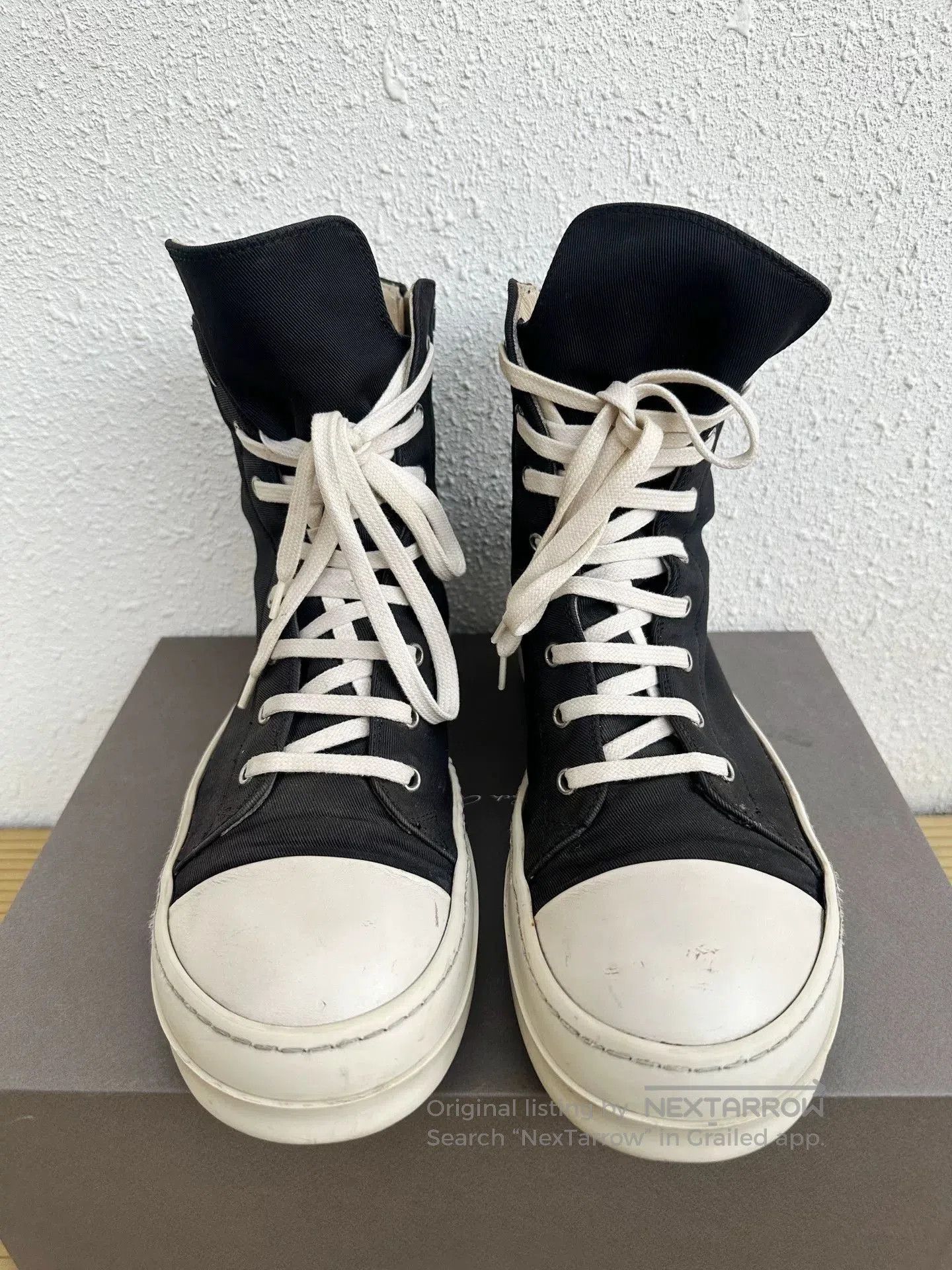 Rick Owens Drkshdw Rick Owens DRKSHDW Two-Tone Sneakers. Size US 9 / EU 42 - 3 Thumbnail
