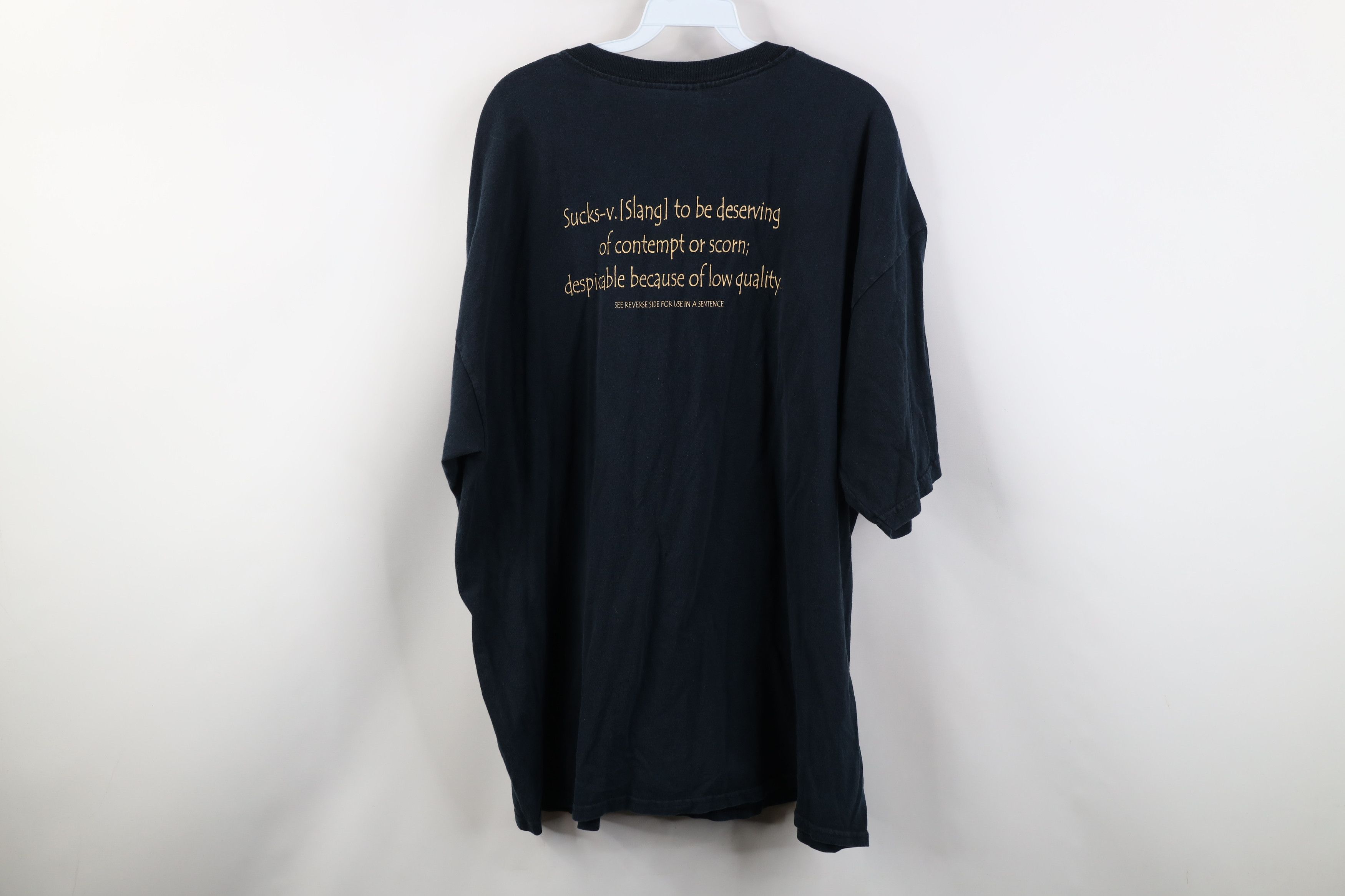 Vintage Vintage Y2K Jesus Christian The Devil Short Sleeve T-Shirt Size US XXL / EU 58 / 5 - 11 Thumbnail