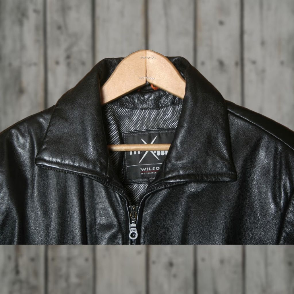 Vintage VINTAGE Wilsons Leather Motorcycle Jacket Women Black Size M Size M / US 6-8 / IT 42-44 - 1 Thumbnail