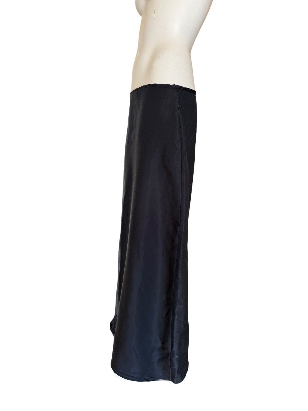 Vintage Fiesta jet black sheen shimmer iridescent maxi long A-line Size 30" / US 8 / IT 44 - 2 Thumbnail