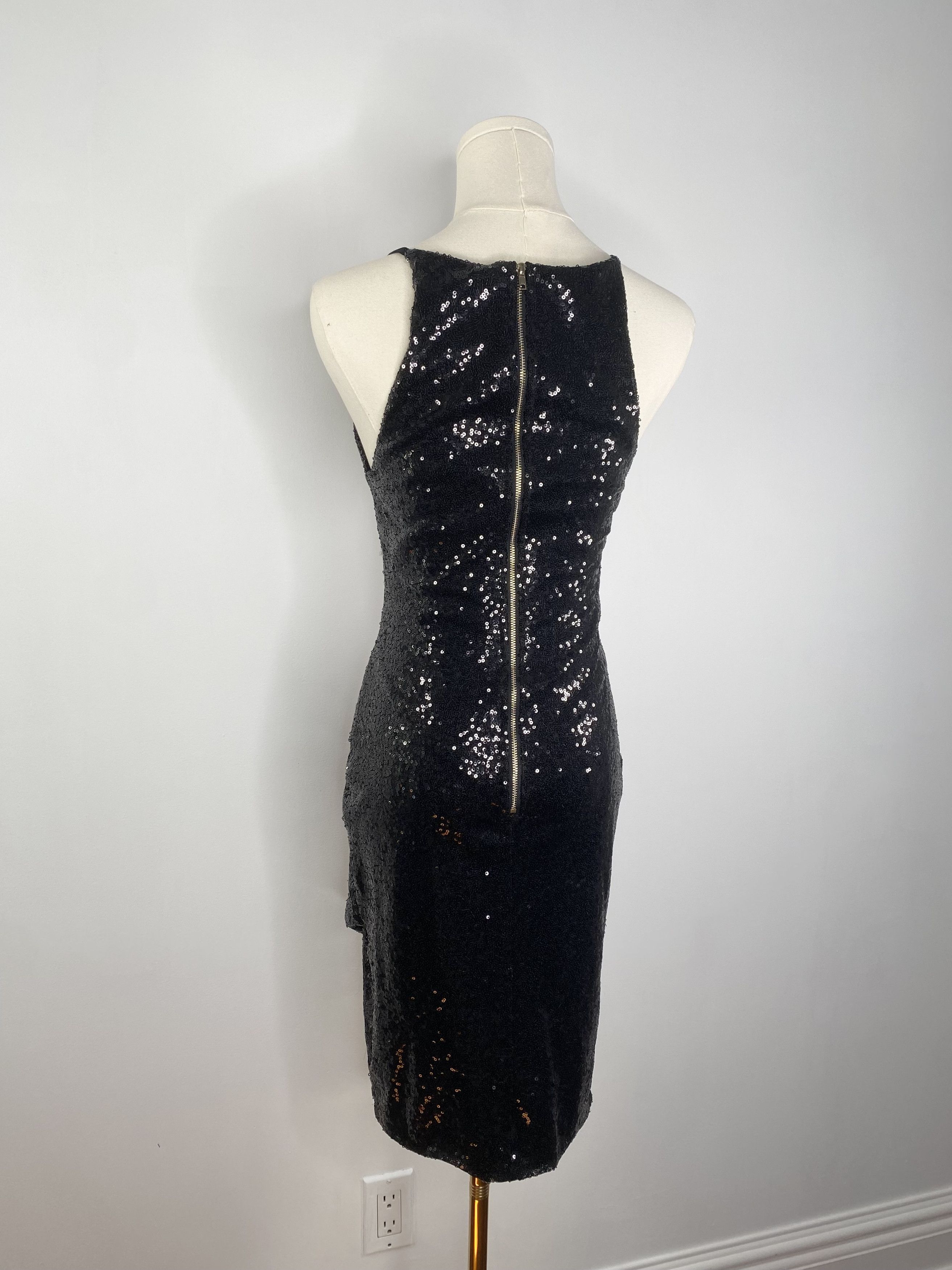 Vintage Sequin Black Dress Size S / US 4 / IT 40 - 7 Thumbnail