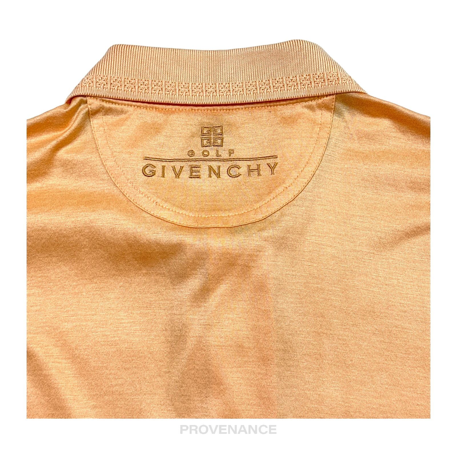 Givenchy 🔴 Givenchy Embroidered Golf 4G Polo Shirt - Peach M Size US M / EU 48-50 / 2 - 4 Thumbnail