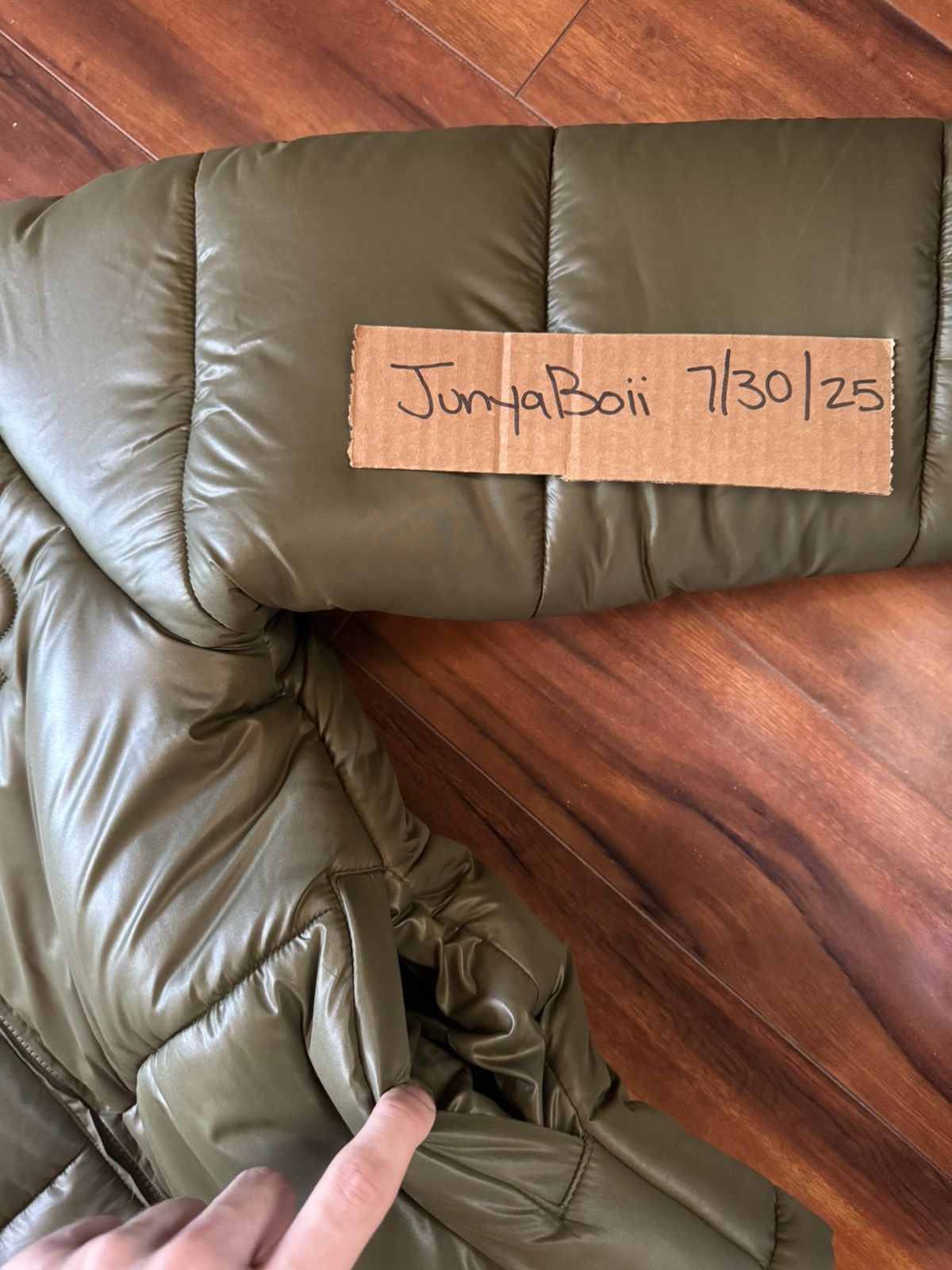 Fuck The Population FTP SS23 Olive World Domination Puffer Jacket Medium Size US M / EU 48-50 / 2 - 5 Thumbnail