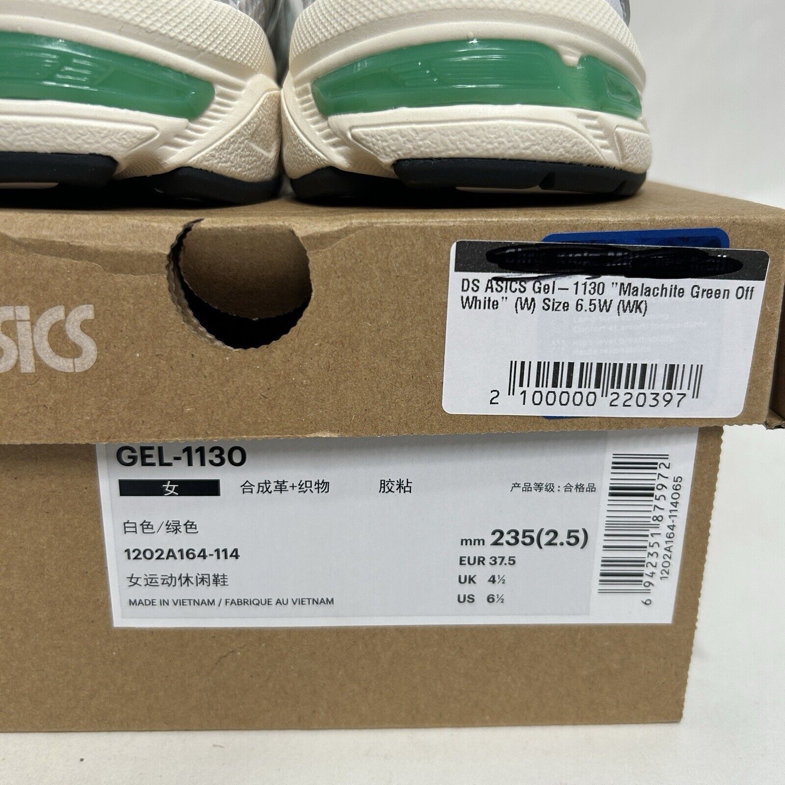 Asics ASICS Gel-1130 “White Malachite Green” 2024 Size US 6.5 / IT 36.5 - 5 Thumbnail