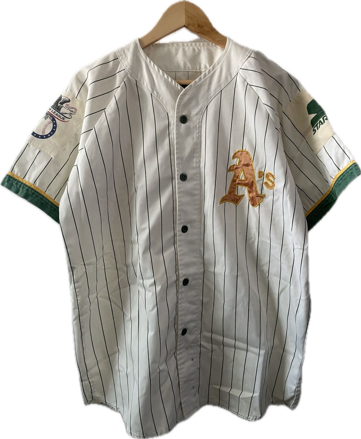 Starter Oakland A’s Starter Jersey **Style Worn By 2Pac** Vtg 90s Size US L / EU 52-54 / 3 - 2 Thumbnail