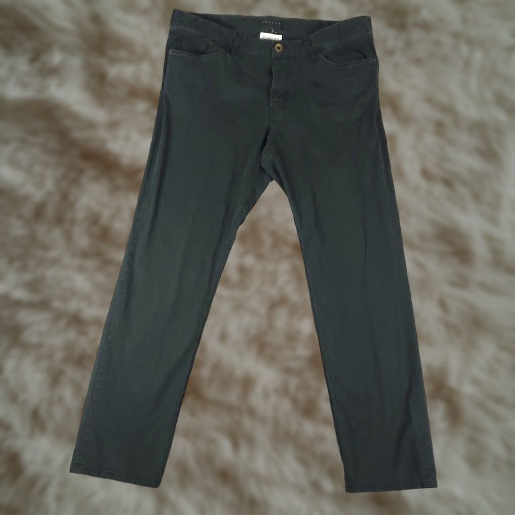 Theory VINTAGE Theory Jeans Mens 38x32 Straight Leg Canvas Pants Black Casual Classic 2000s Size US 32 / EU 48 - 1 Thumbnail