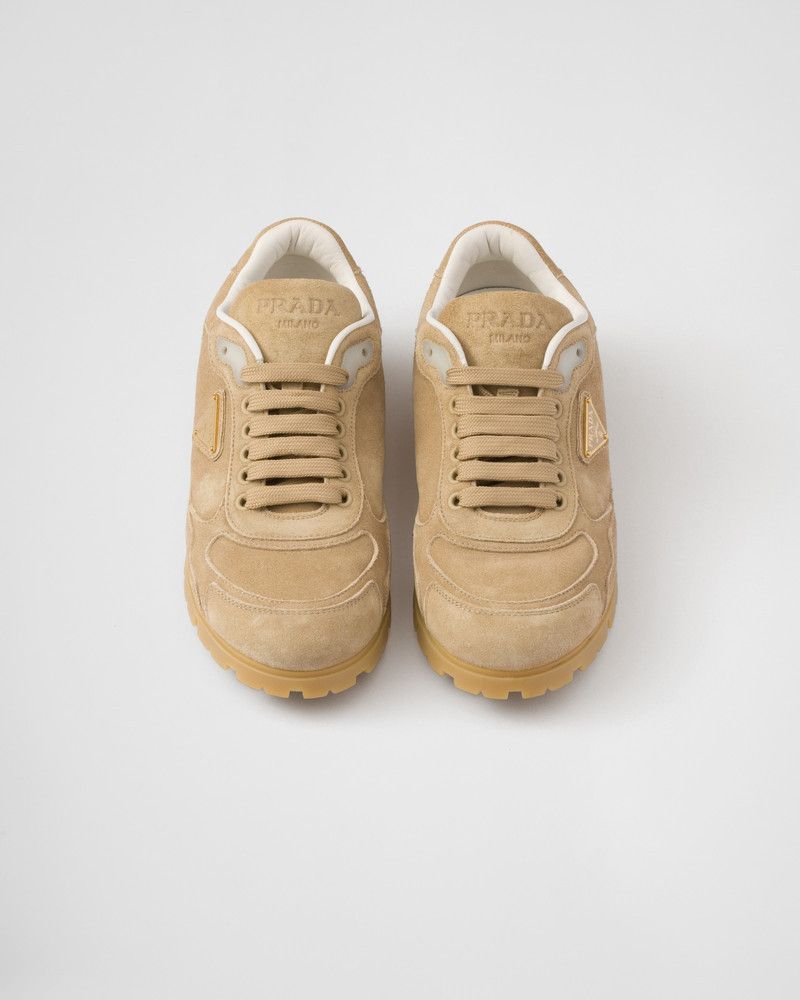 Prada o1B3y1r0526 Faded Suede Sneakers in Brown Size US 8 / IT 38 - 5 Thumbnail