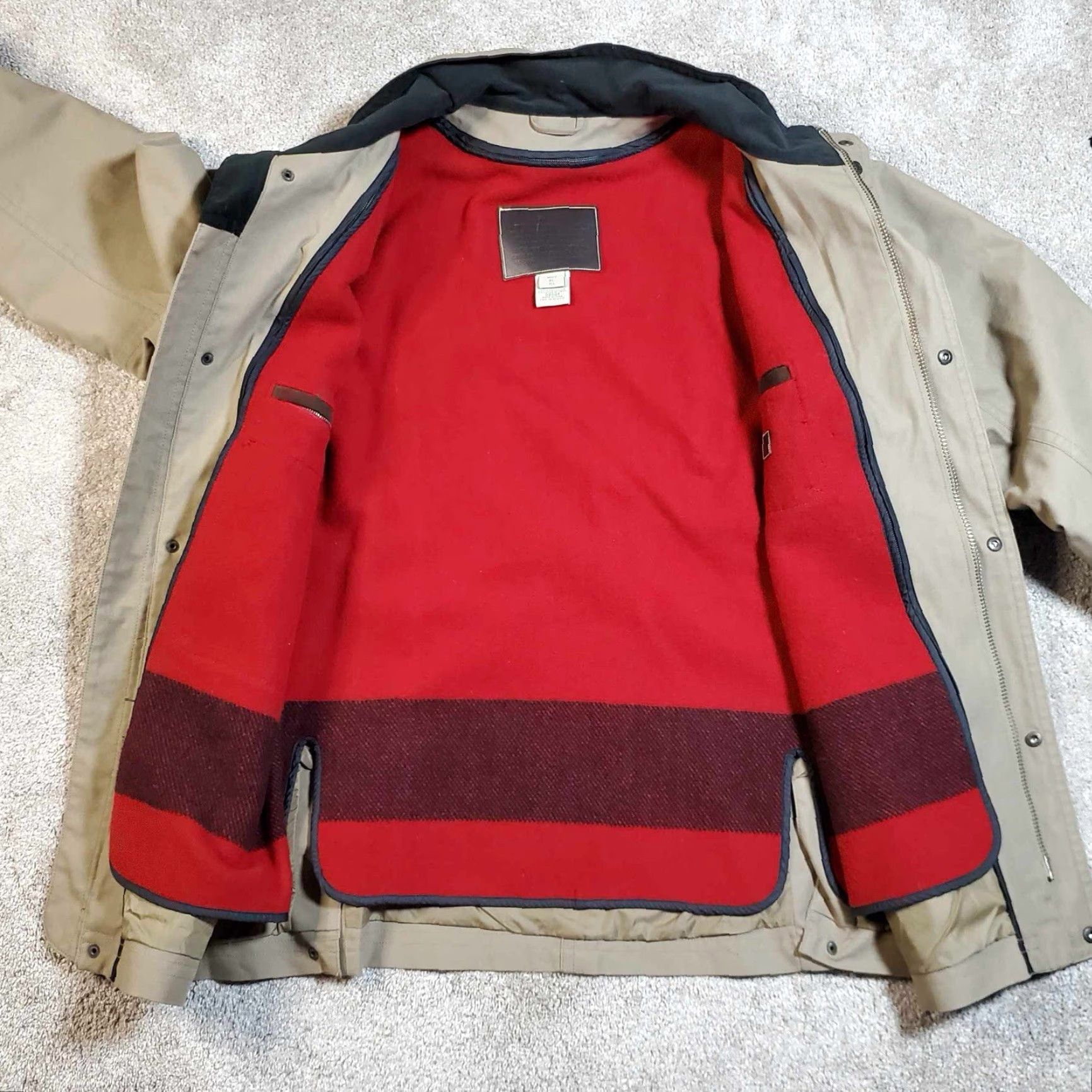 Vintage L.L. Bean Coat Men Brown 2-in-1 Gore-Tex Wool Liner Utility Barn Chore Size XL Mens Size US XL / EU 56 / 4 - 2 Thumbnail