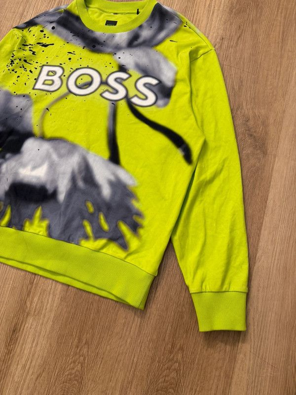 Hugo Boss Hugo Boss Green Salbo Lotus Crewneck sweatshirt M like new Size US M / EU 48-50 / 2 - 5 Thumbnail