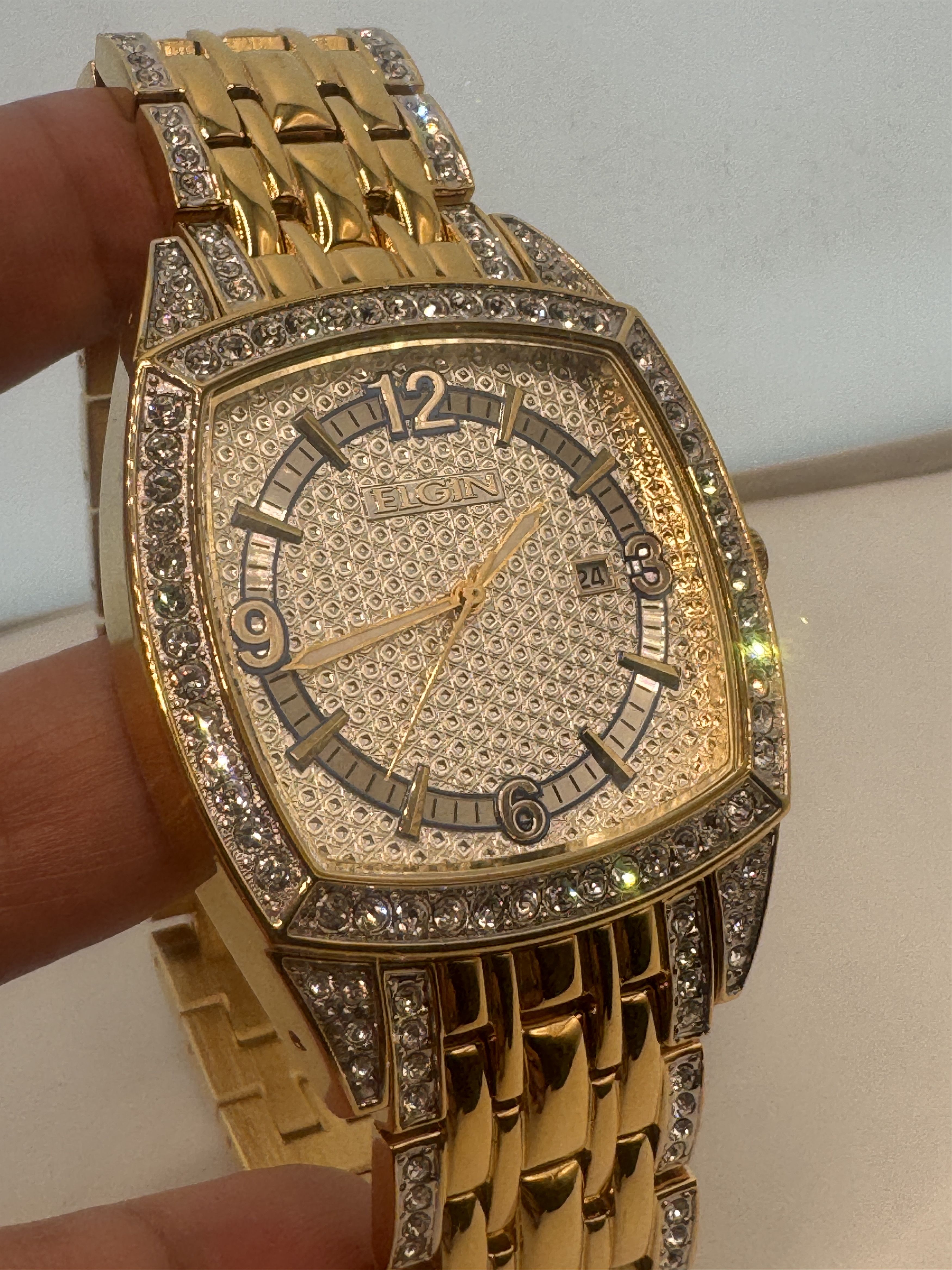 Elgin National Watch Company Elgin Watch Brand New Item New Battery Inside Size 40 - 1 Thumbnail