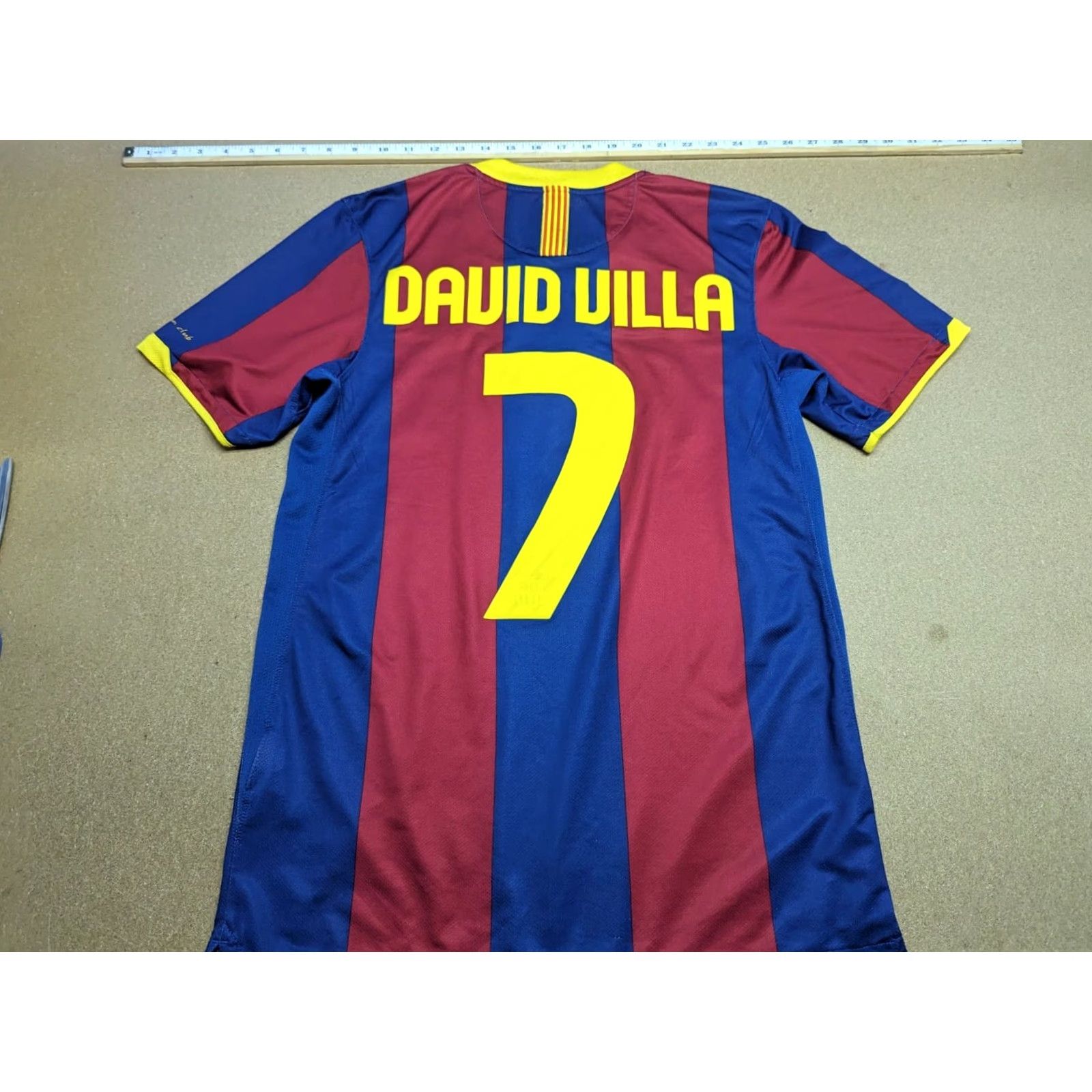 Nike Nike Barcelona Football Jersey 2010-2011 Home Mens Size S David Villa Shirt Sports Quick Dry Mens Boys? Size US S / EU 44-46 / 1 - 2 Thumbnail