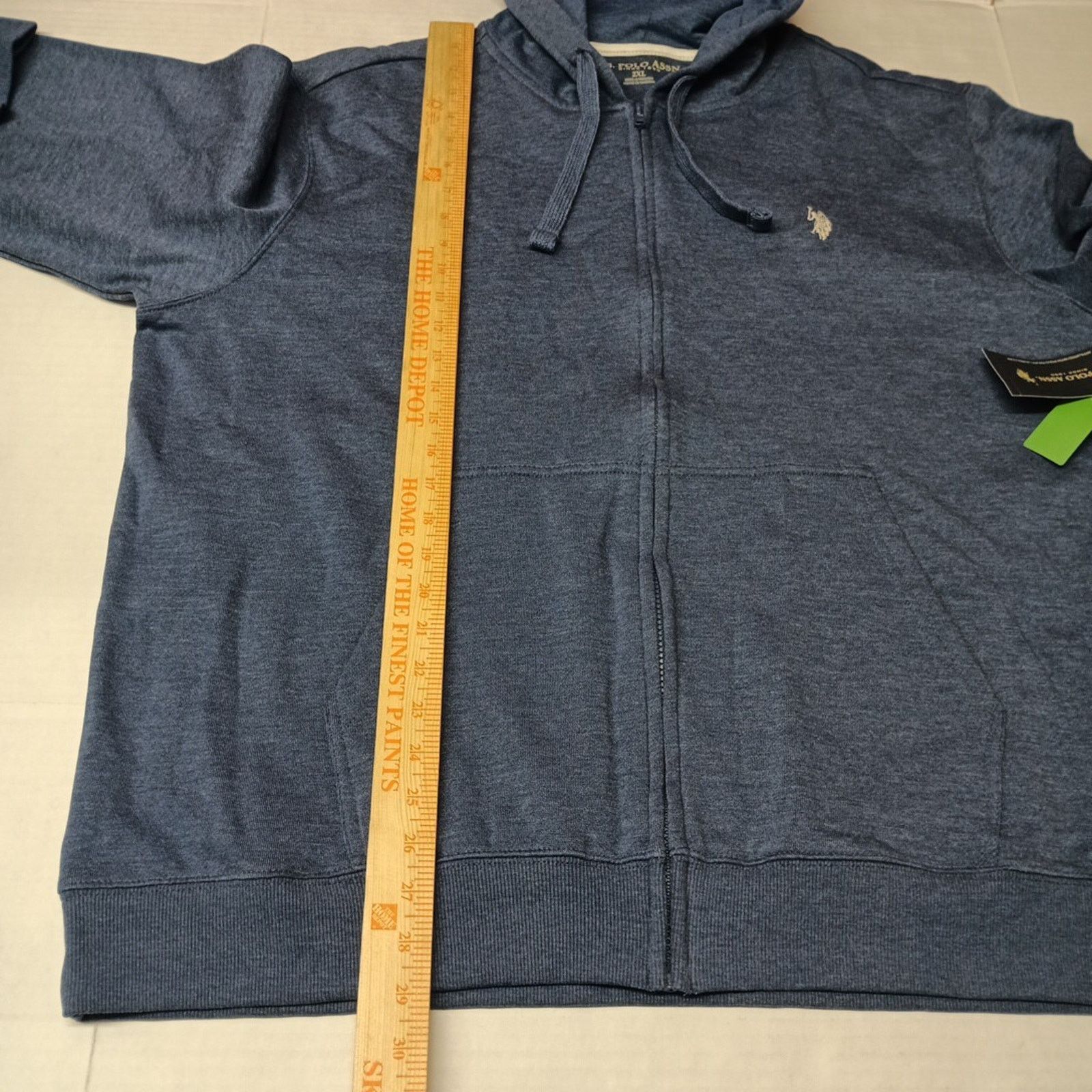 U.S. Polo Assn. U.S. Polo Assn. Hoodie Men's 2XL XXL Blue Full Zip Jacket Size US XXL / EU 58 / 5 - 7 Thumbnail