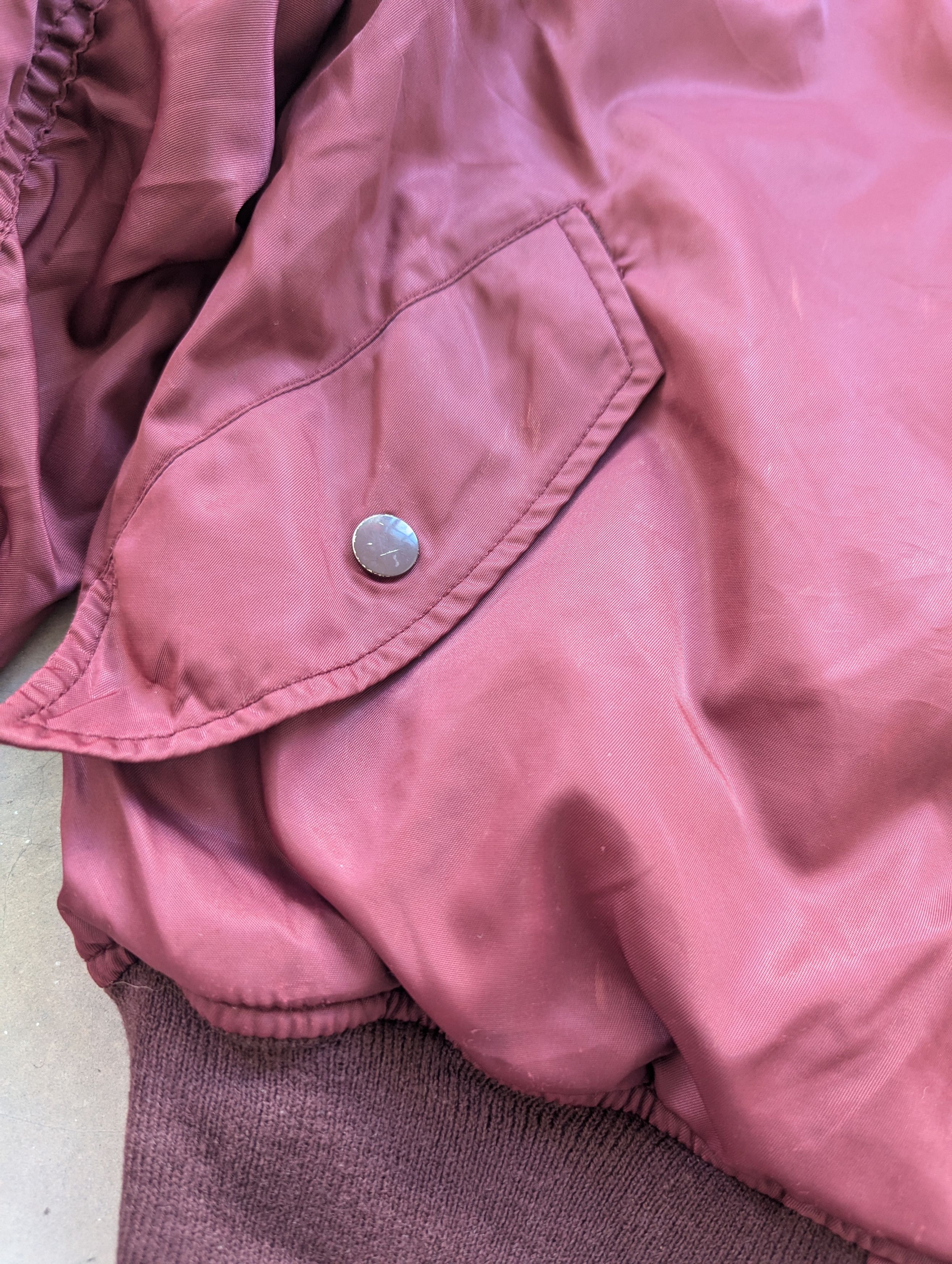 Alpha Industries Vintage Ma 1 Bomber Jacket Maroon Reversible Size US M / EU 48-50 / 2 - 10 Thumbnail