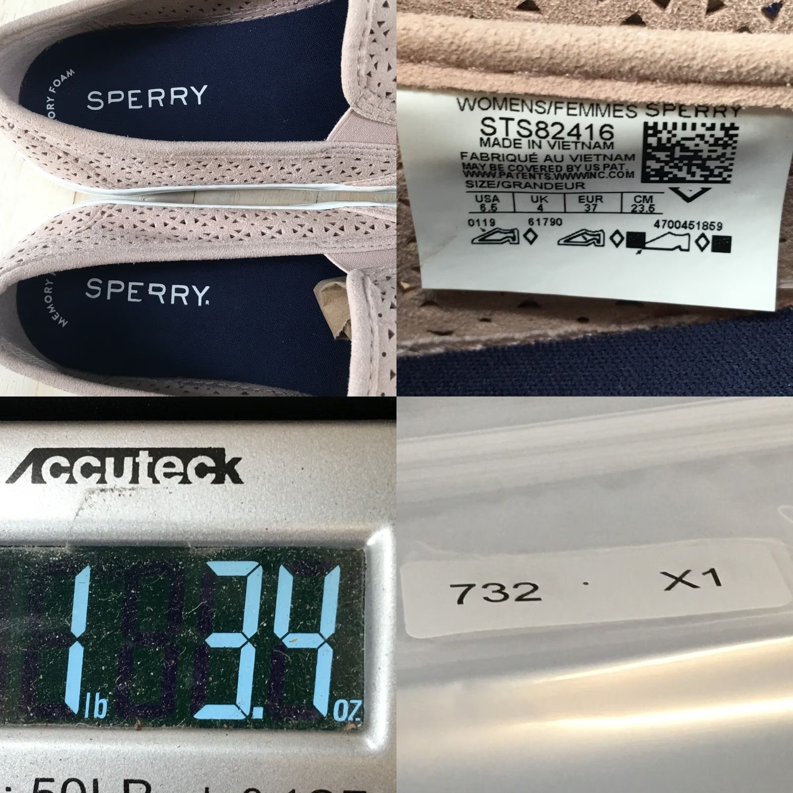 Sperry SPERRY Top Sider Shoes Womens 6.5 Seaside Slip On Pink Faux Suede Perforated Size M / US 6-8 / IT 42-44 - 9 Thumbnail