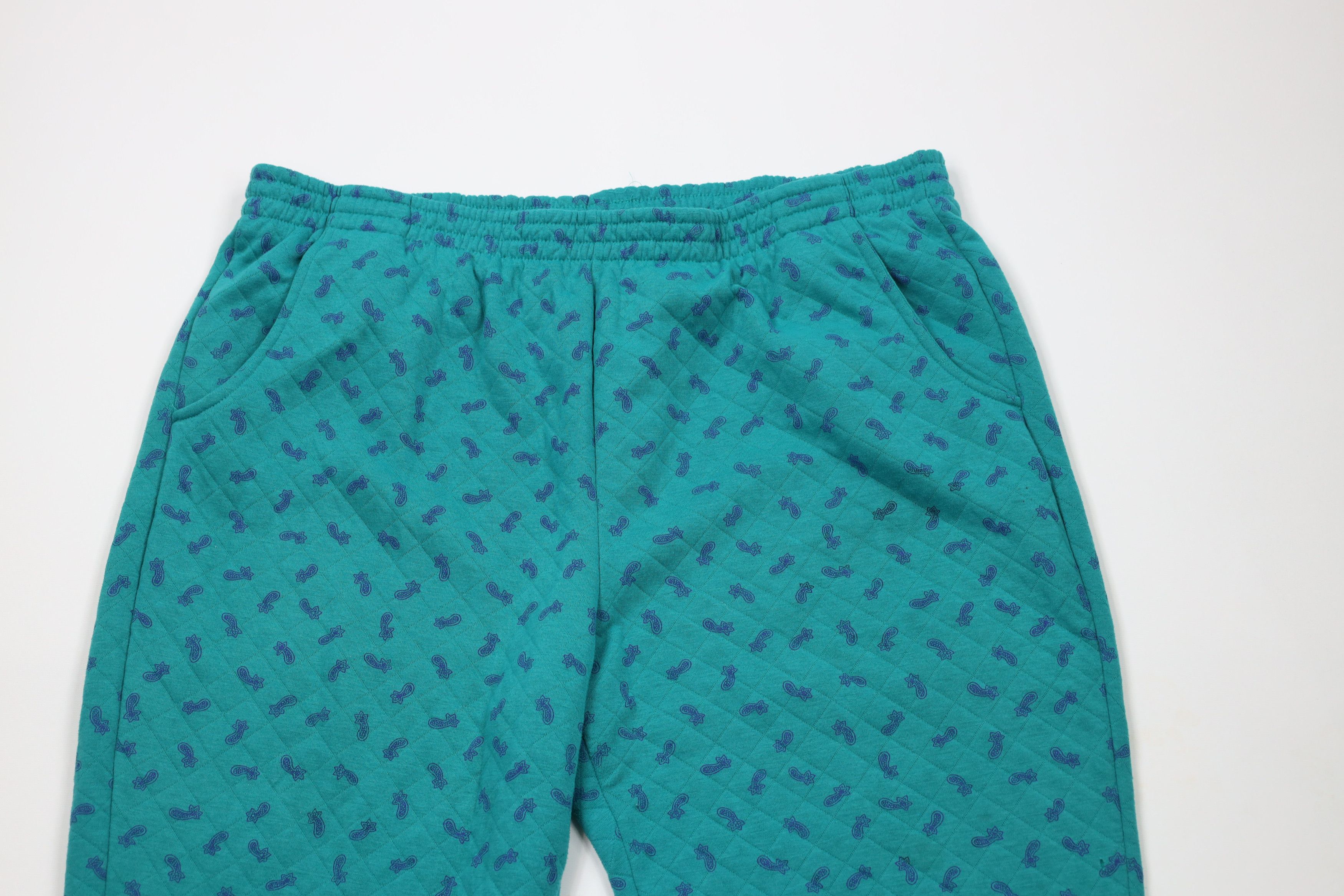 Vintage Vintage 90s Streetwear Paisley Cuffed Sweatpants Joggers Size 22" - 2 Thumbnail