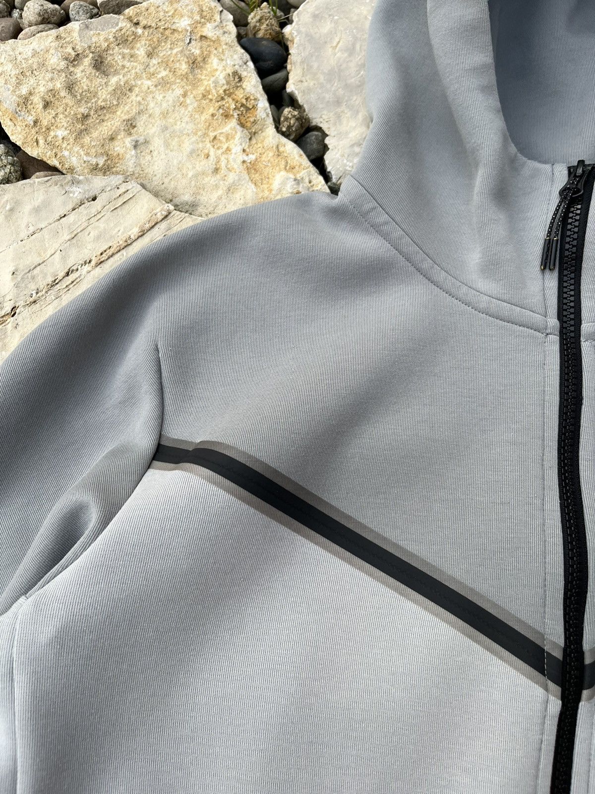 Nike rare Nike tech fleece light grey hype zip hoodie sweatshirt Size US M / EU 48-50 / 2 - 10 Thumbnail
