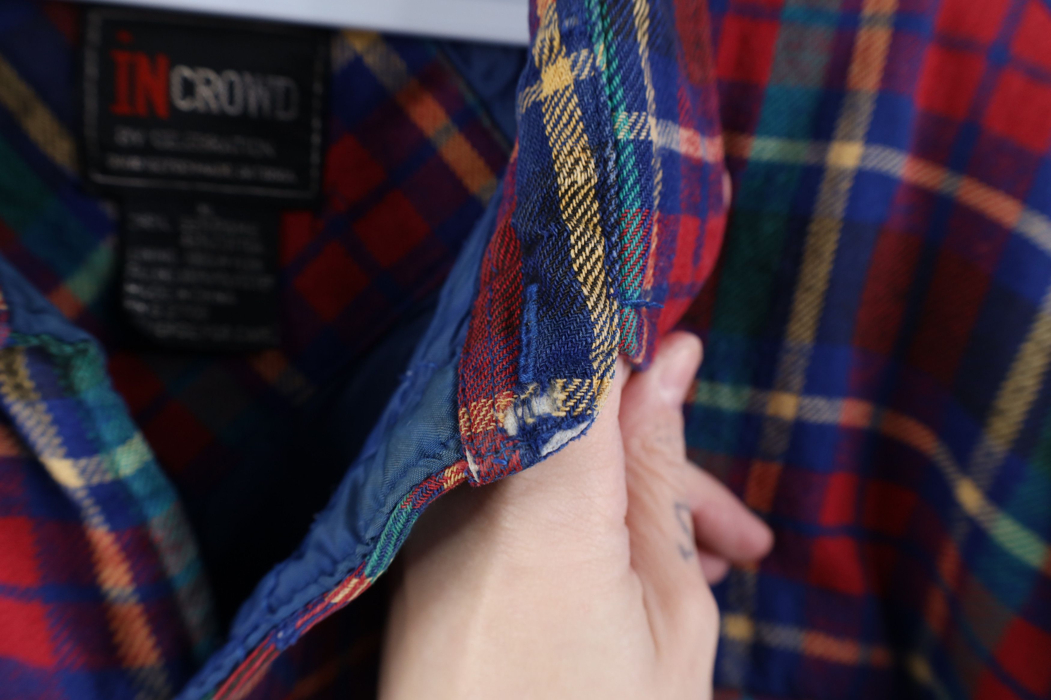 Vintage Vintage 90s Streetwear Flannel Shirt Jacket Jac Shirt Size US XL / EU 56 / 4 - 10 Thumbnail