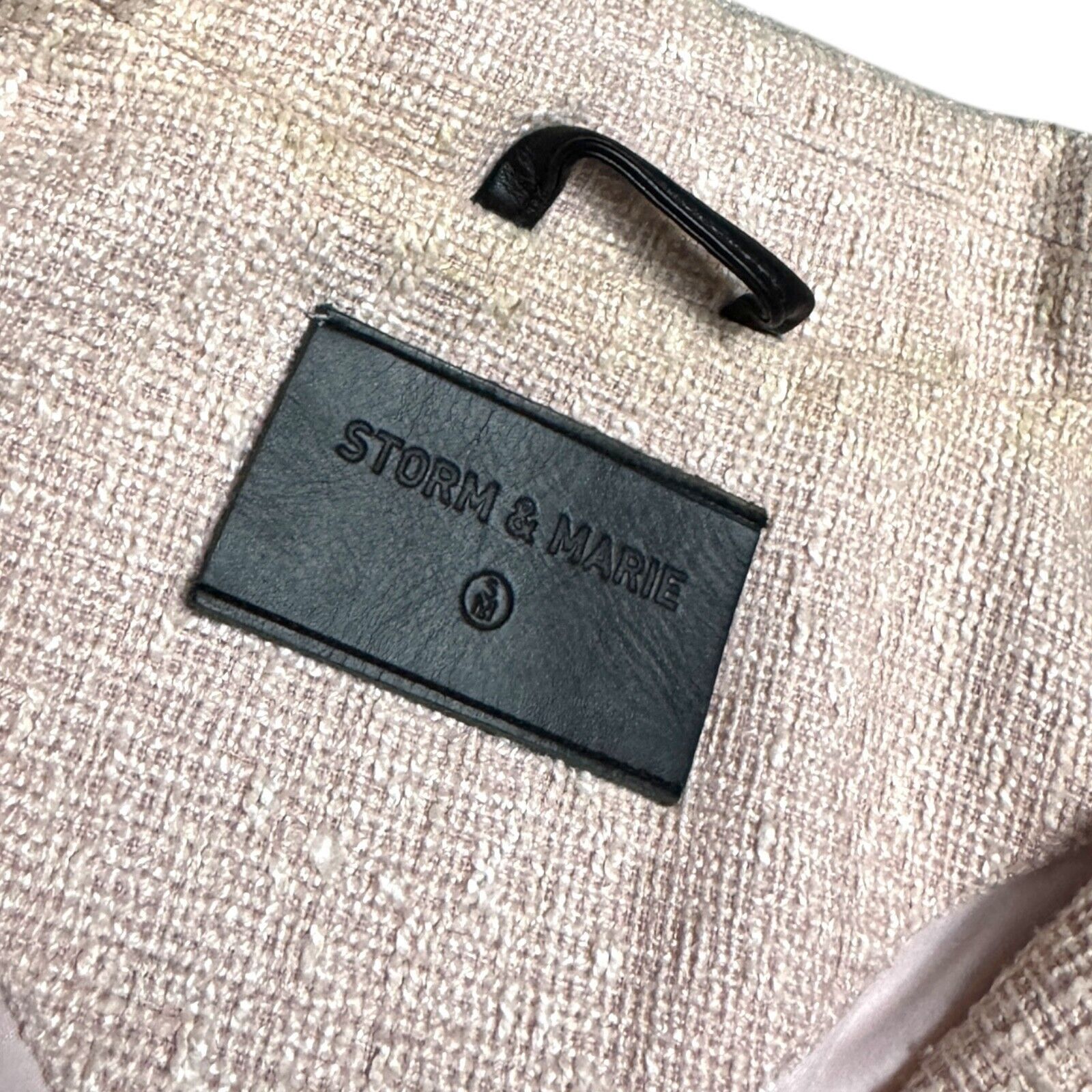 Designer STORM & MARIE Pink Lydia Textured Jacket Coat Large Size L / US 10 / IT 46 - 3 Thumbnail