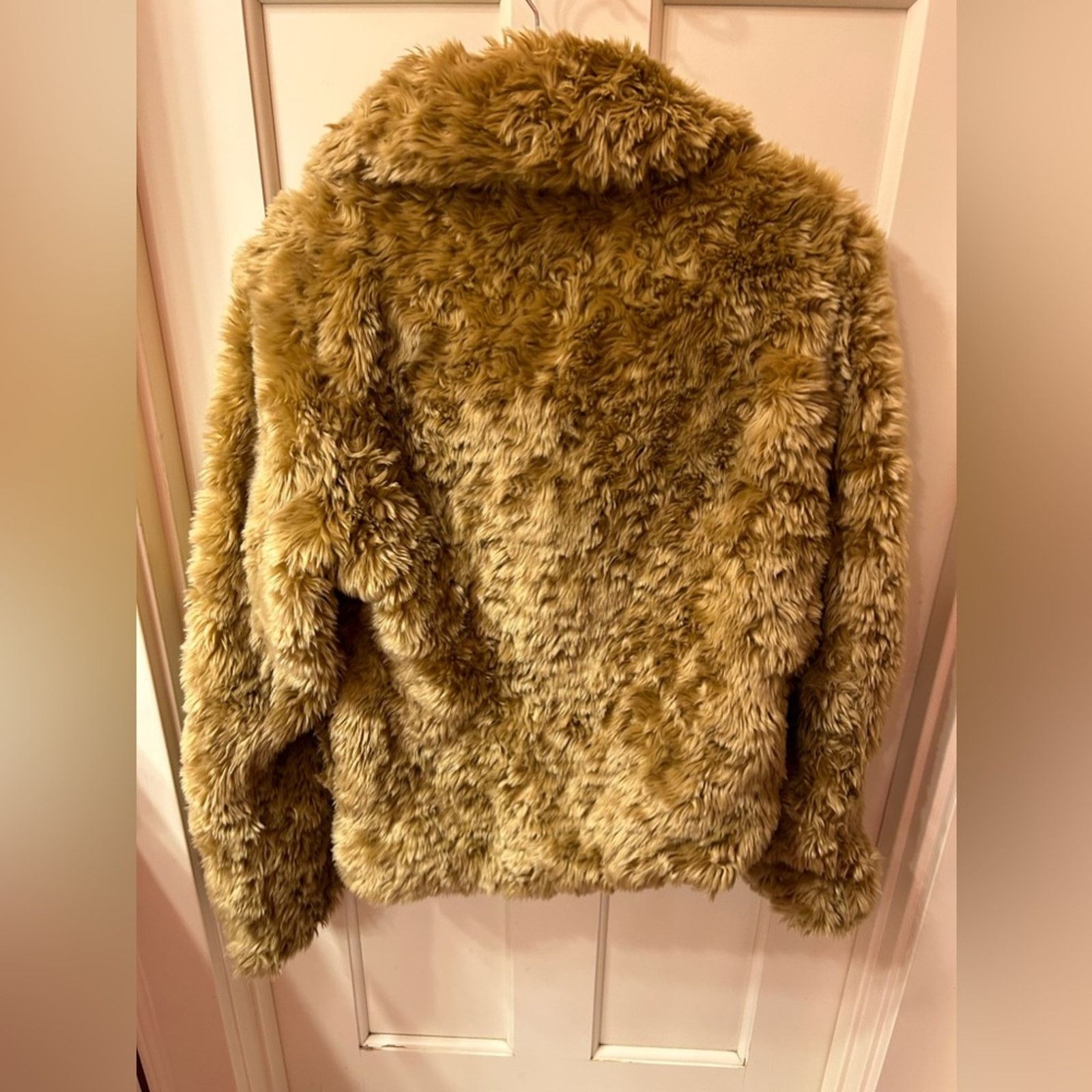 Other D.E.P.T. Faux fur short tan coat Size L / US 10 / IT 46 - 3 Thumbnail