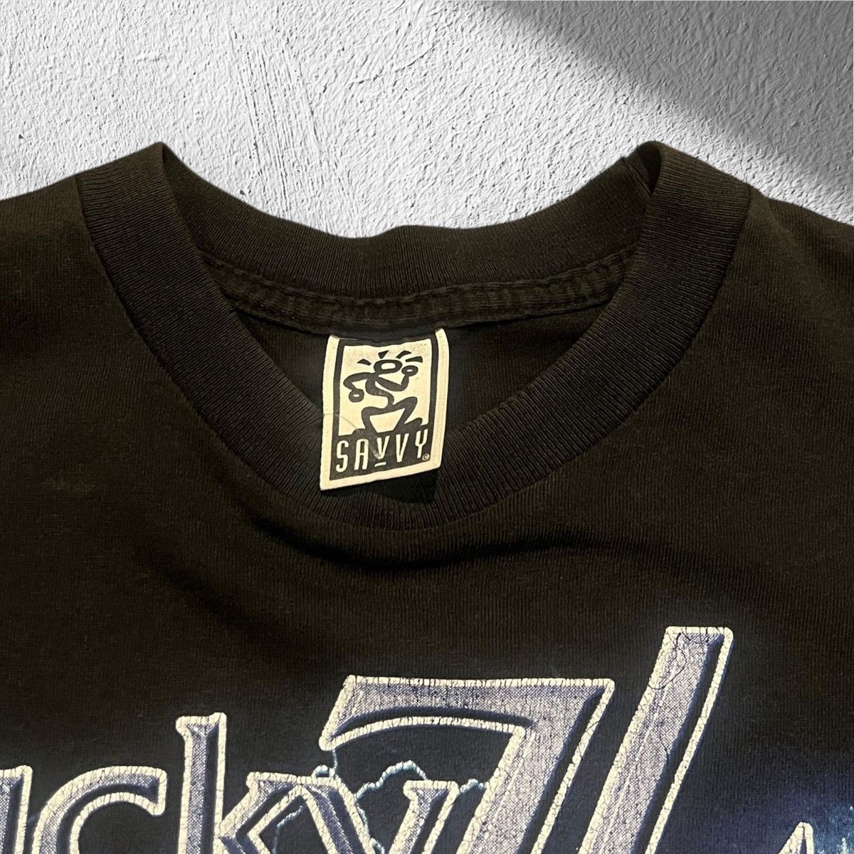 Vintage Vintage 2000 Lucky 7/11 Lightning Motorcycle Club Shirt Size US L / EU 52-54 / 3 - 3 Thumbnail