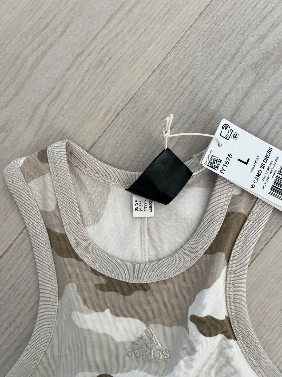 Adidas Adidas IY1675 Racerback Camo Dress Alumina ( L ) Size L / US 10 / IT 46 - 4 Thumbnail