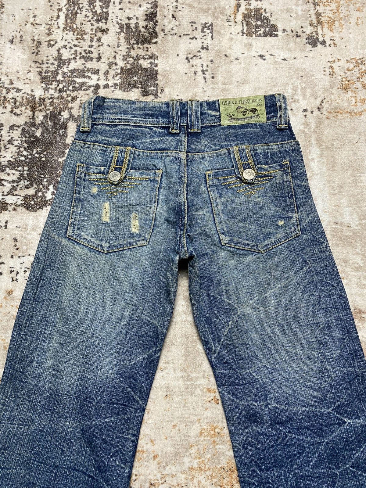 Hysteric Glamour Vintage Baggy Africa Taro Crack Mud Wash Size US 29 - 14 Thumbnail