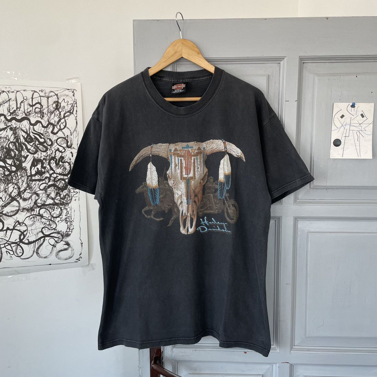 Harley Davidson × Vintage Vintage 90’s Harley Davidson Suburban Chicago T-shirt Size US L / EU 52-54 / 3 - 1 Thumbnail