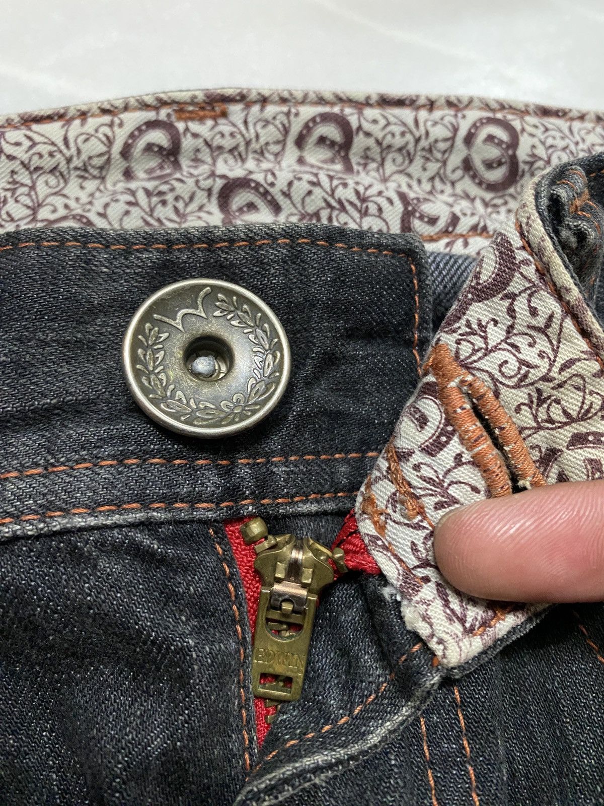 Edwin 💥Rare Vintage 90s Style Edwin Stone Washed Sick Faded Jean Size US 32 / EU 48 - 10 Thumbnail