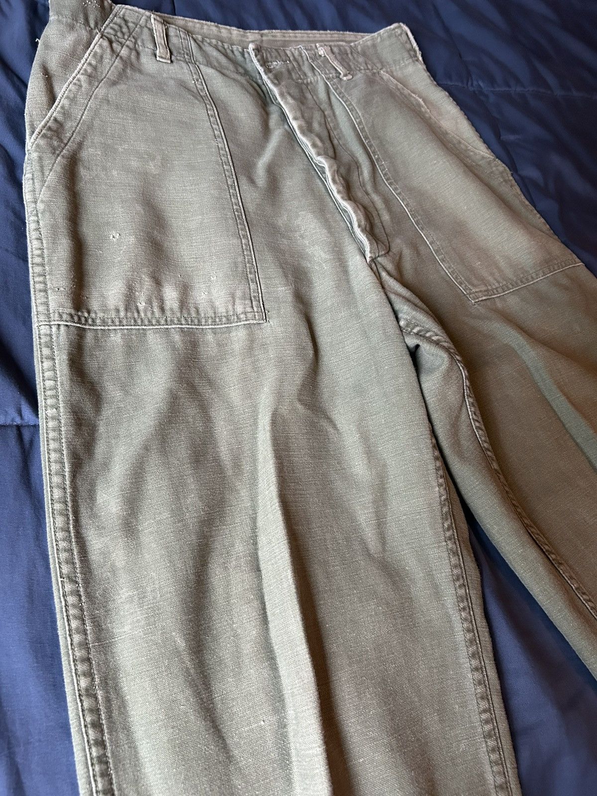 Vintage OG-107 GI x Military x Surplus x Sateen Trousers Size US 32 / EU 48 - 9 Thumbnail