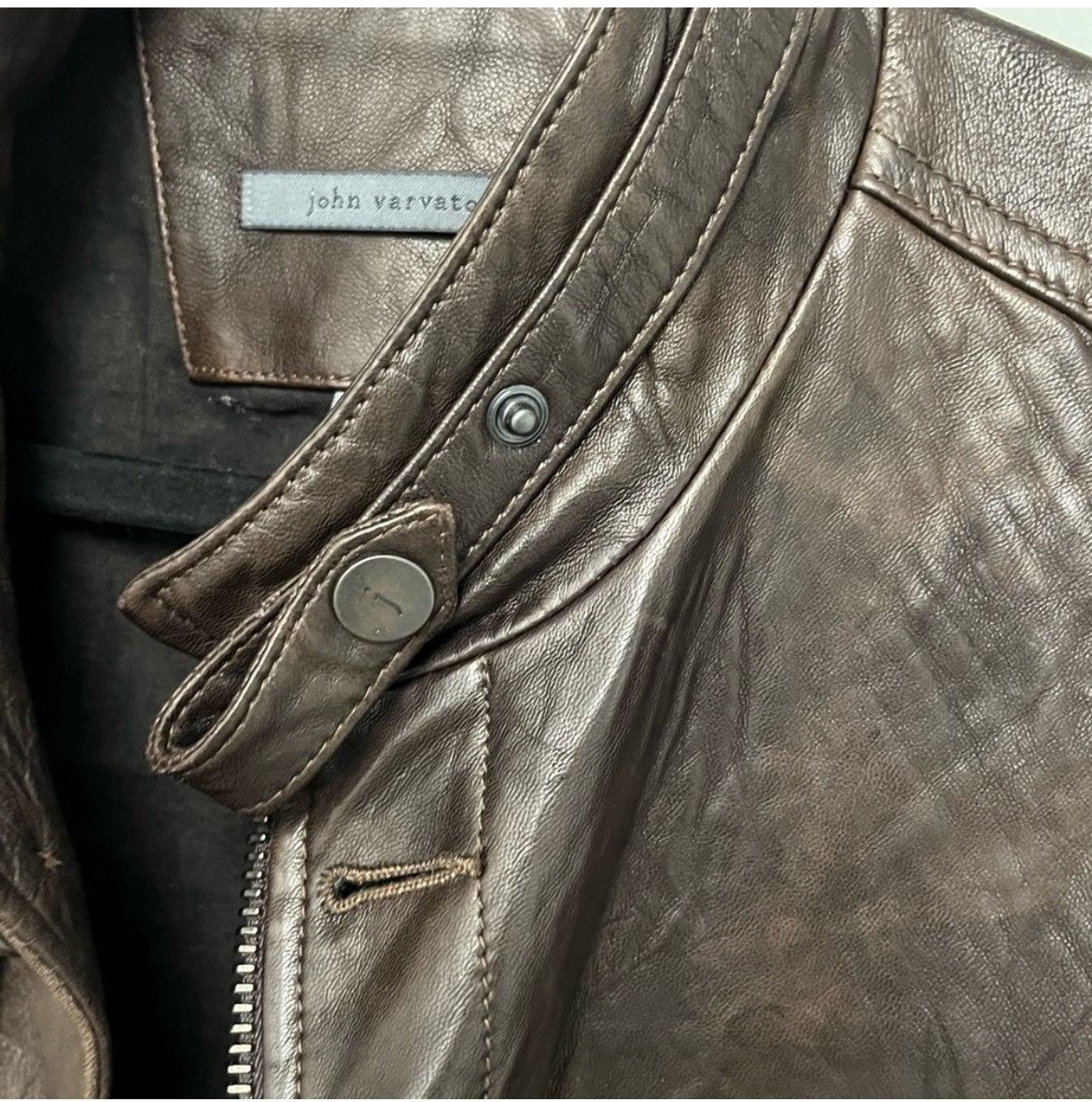 John Varvatos Burnished Moto Jacket EU 52 USA 42 Size US L / EU 52-54 / 3 - 10 Thumbnail