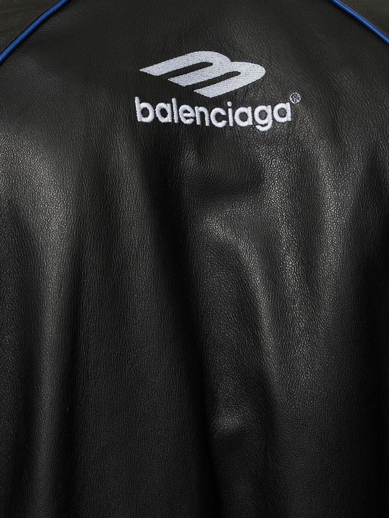 Balenciaga 3B Icon Sports Leather Track Suit Jacket Size US XXL / EU 58 / 5 - 6 Thumbnail