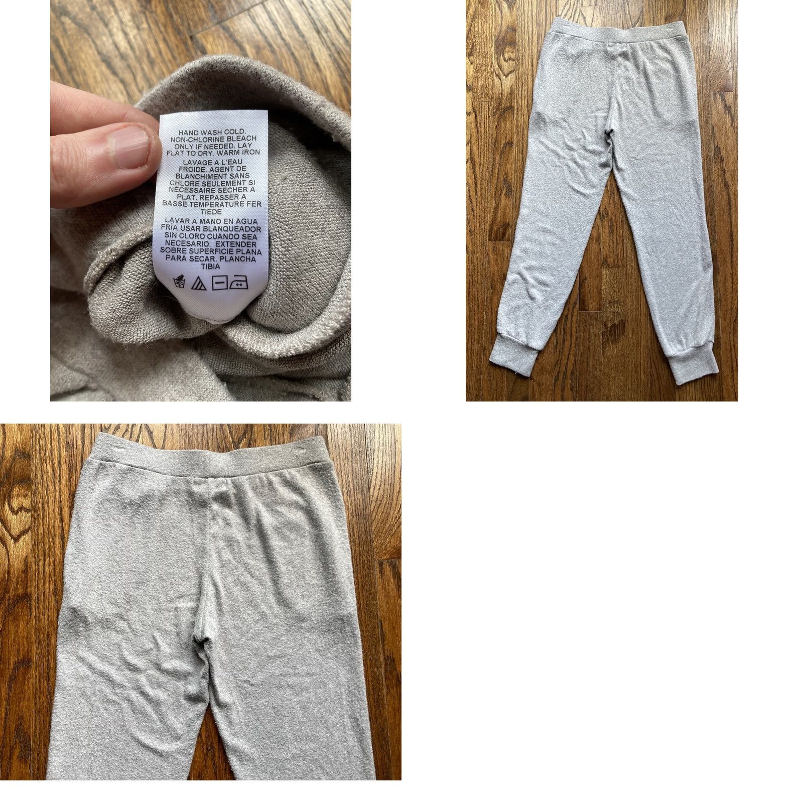 Velvet VELVET by GRAHAM & SPENCER Womens Pants XS Jogger Gray Solid | Relaxed Straight Leg Lounge Casual Size 26" / US 2 / IT 38 - 8 Thumbnail