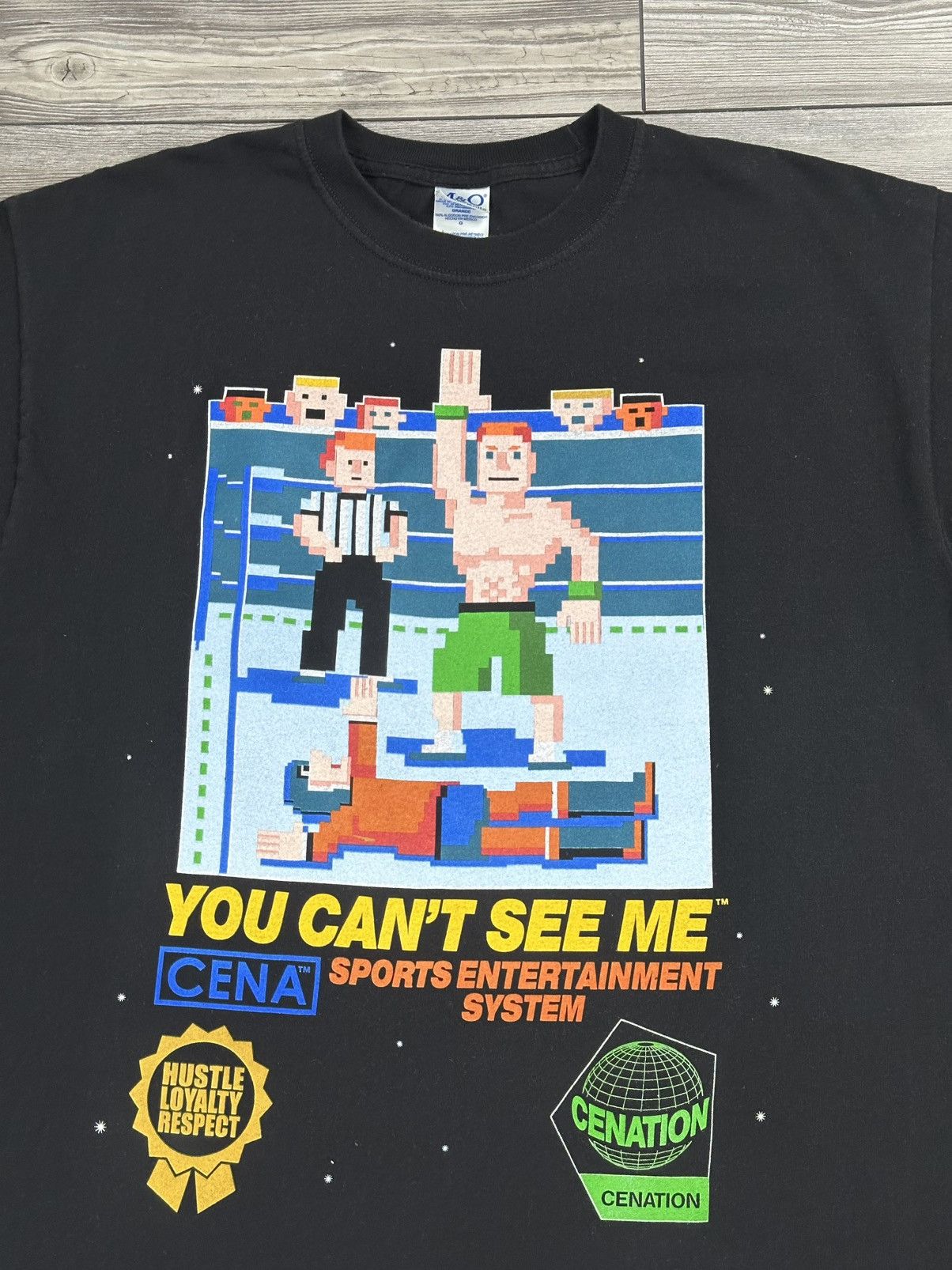 WWE Vintage Y2K John Cena 8 Bit T Shirt Size US L / EU 52-54 / 3 - 3 Thumbnail