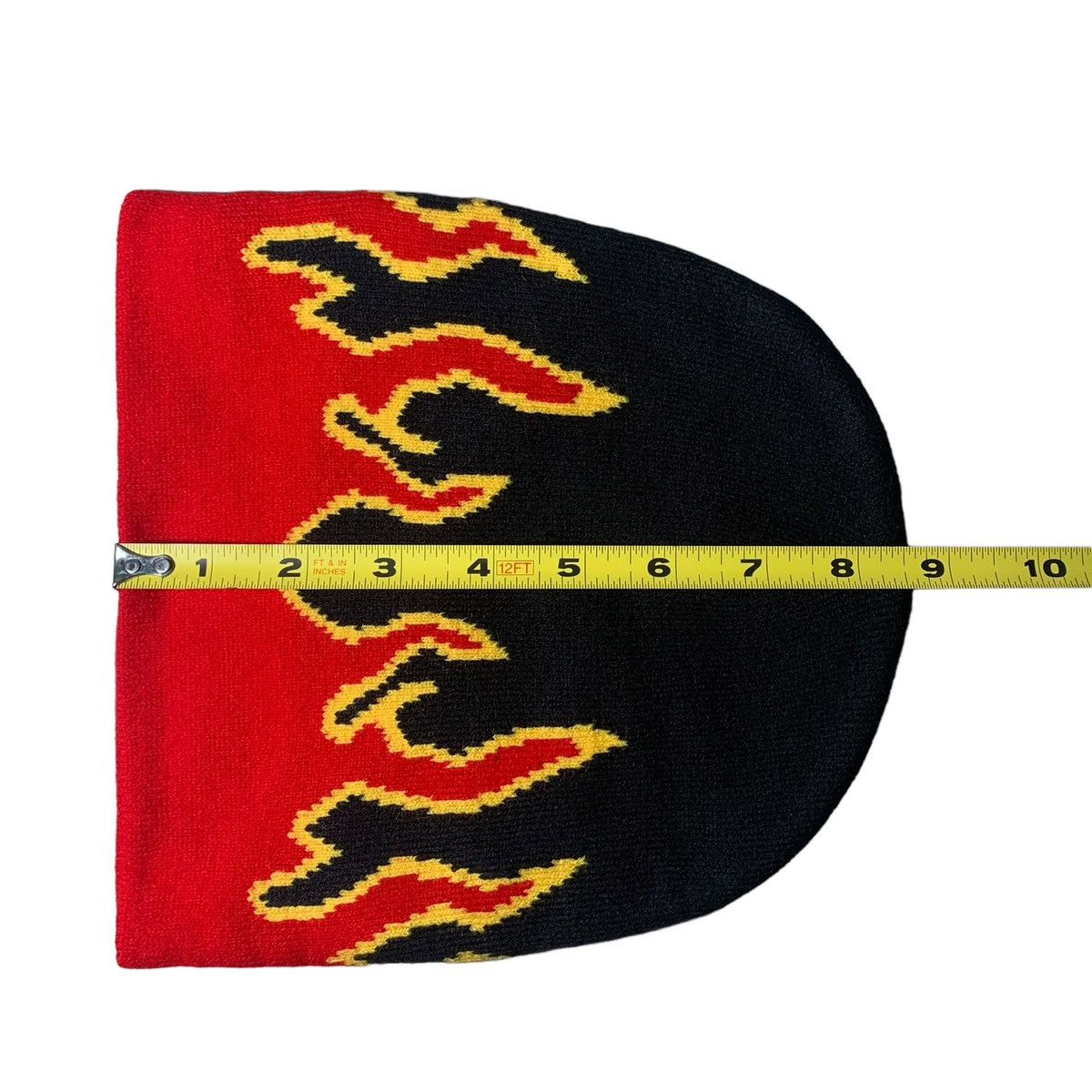 Other Red Flame Knitted Streetwear Beanie Size ONE SIZE - 3 Thumbnail