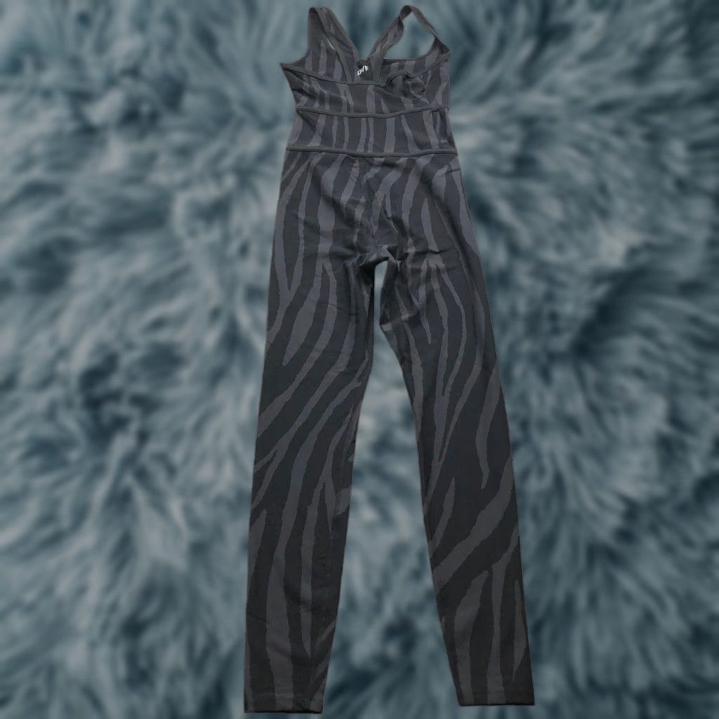 Diane von Furstenberg Diane von Furstenberg DVF Jumpsuit Women XXS Racerback Zebra Print Black Size 24" / US 00 / IT 34 - 1 Thumbnail